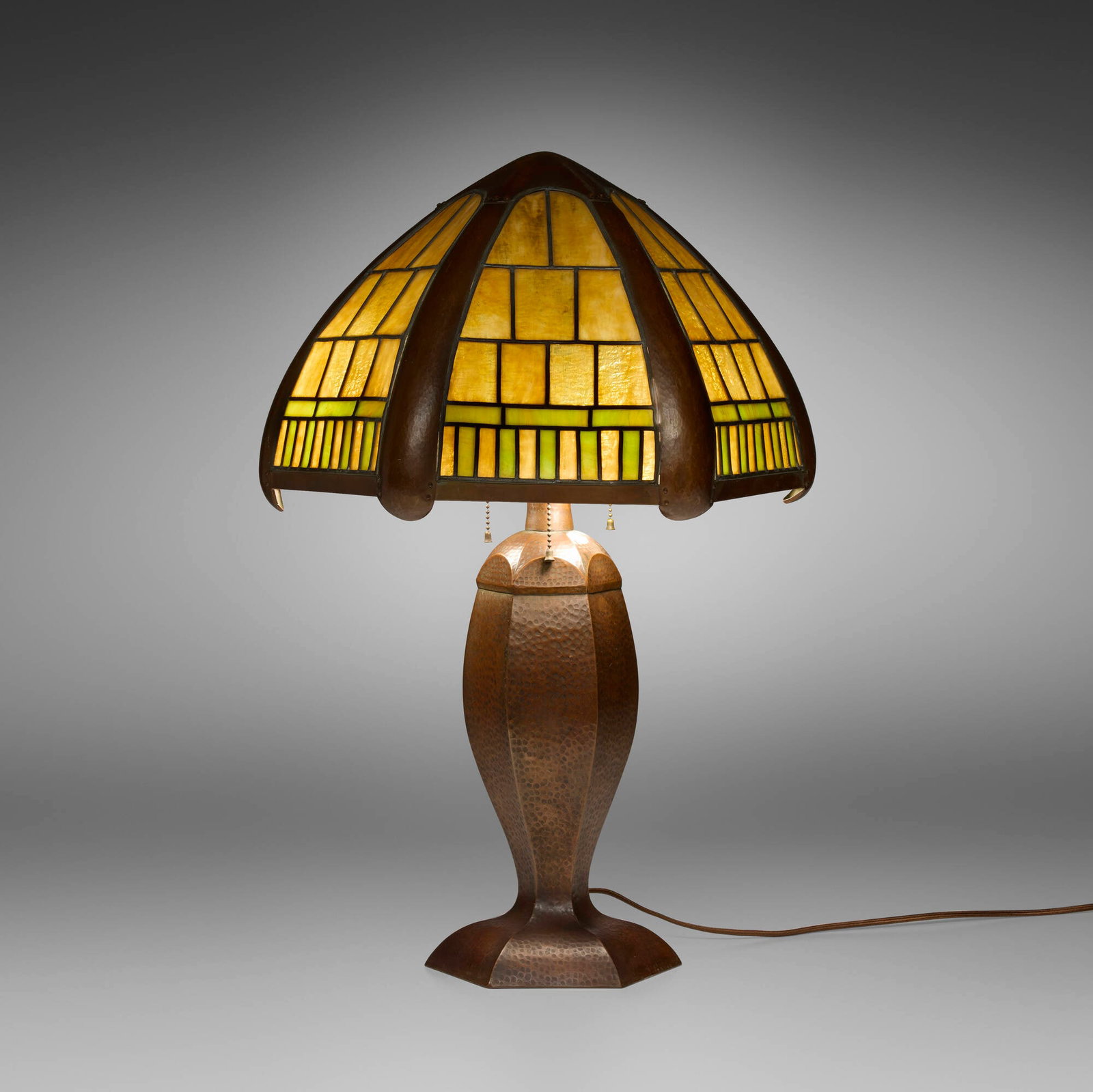 George H. Trautmann, Lamp shade on associated base (1 of 3)