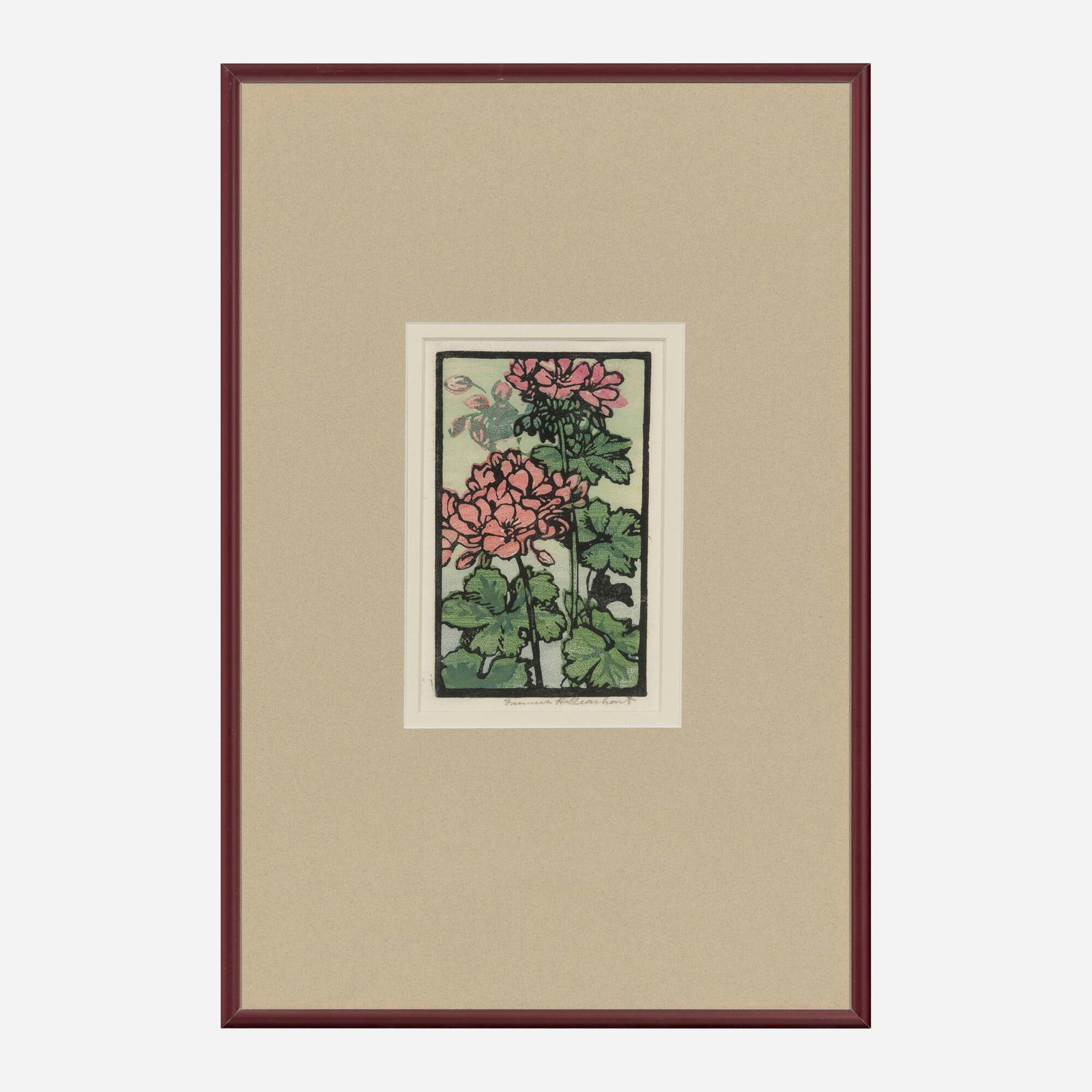Frances Gearhart, Two Geraniums - 2
