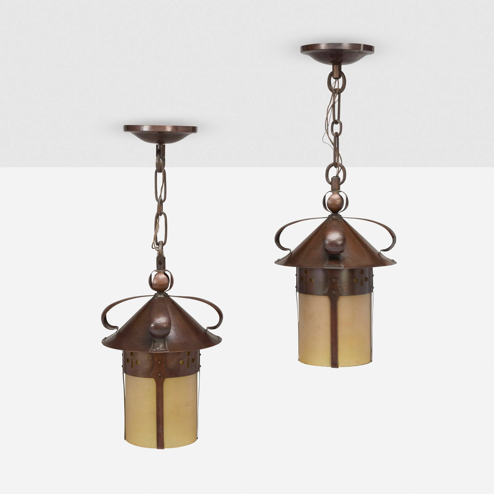 Michael Adams for Aurora Studios, Hanging lanterns, pair - 2