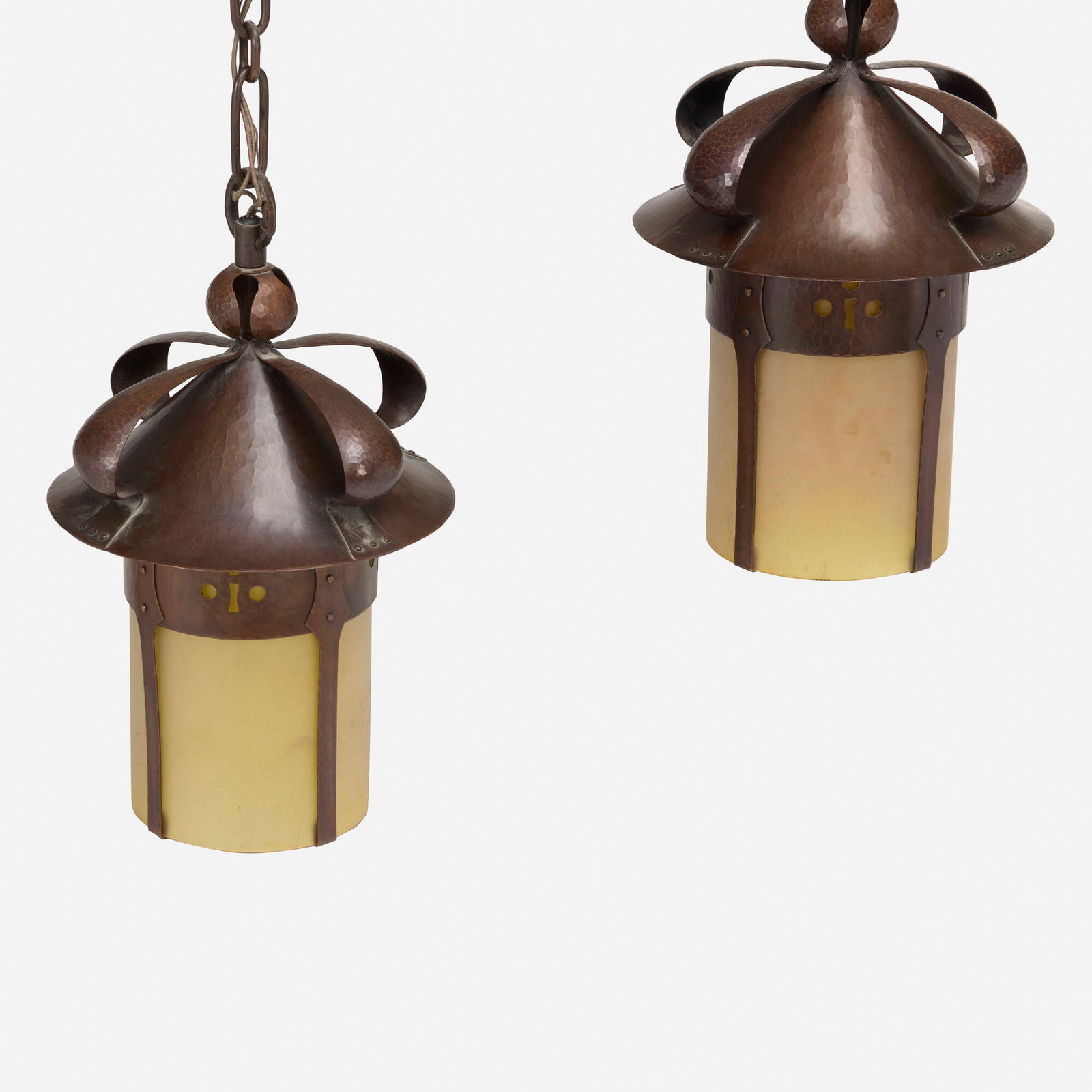 Michael Adams for Aurora Studios, Hanging lanterns, pair - 3