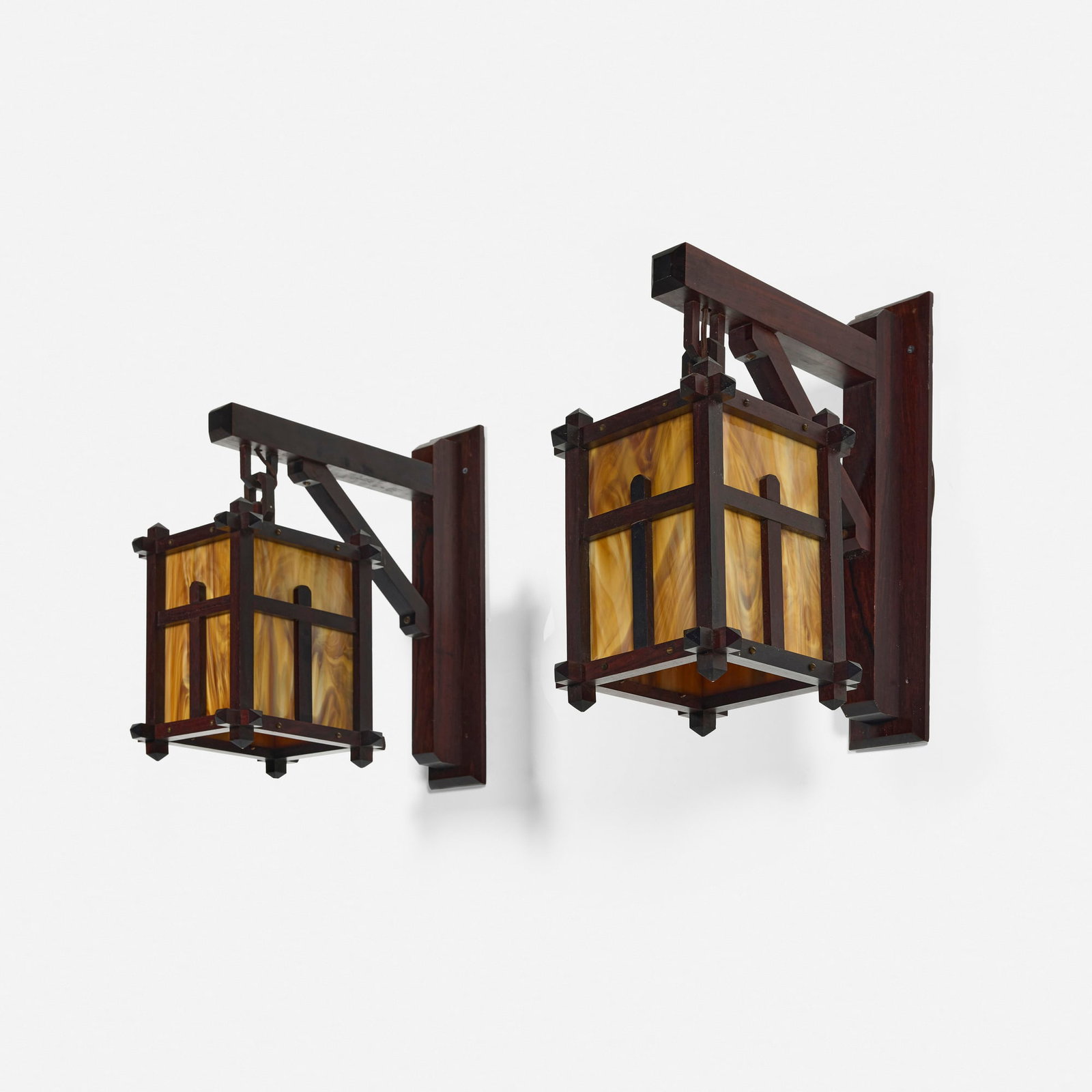 Arts & Crafts, Large sconces, pair - 2