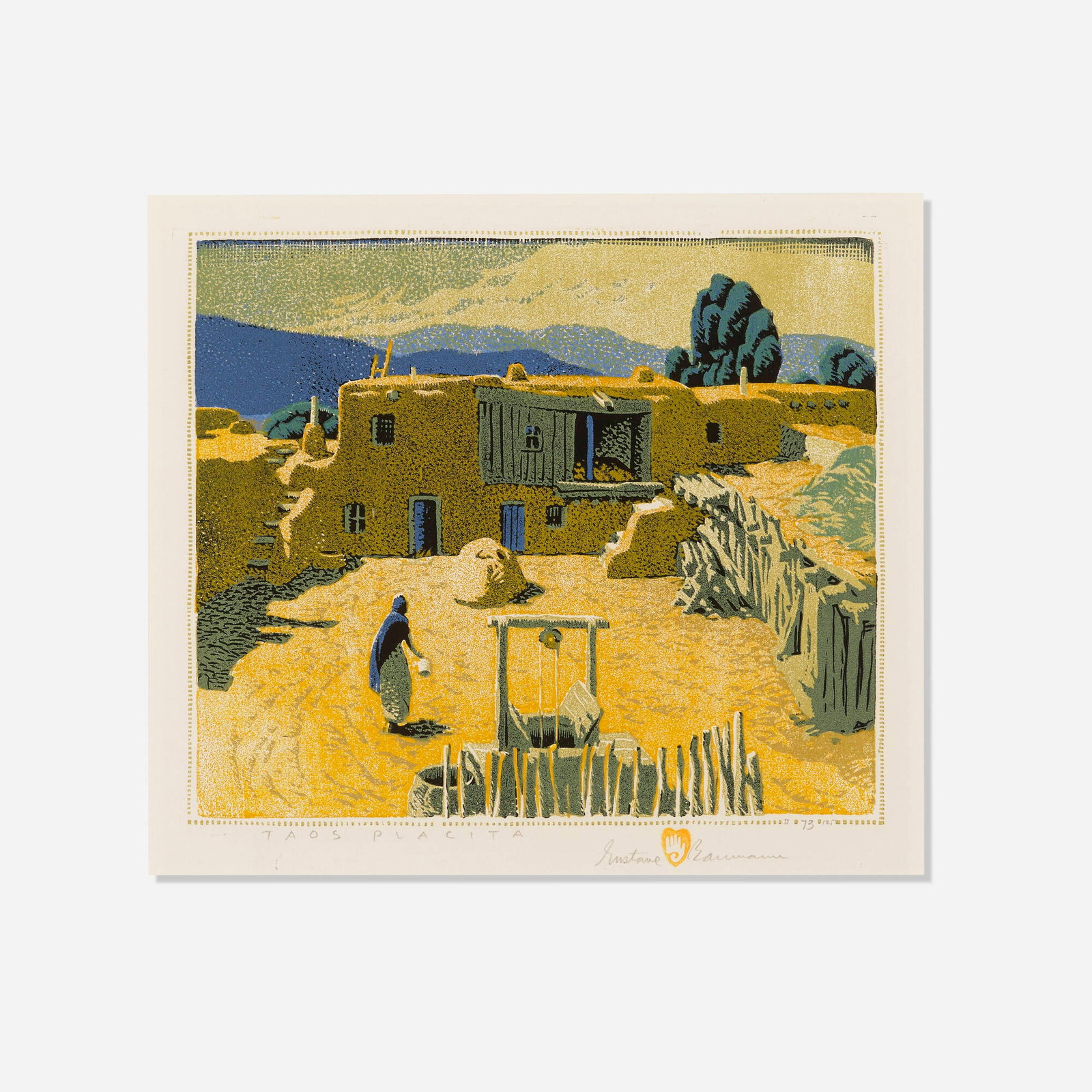 Gustave Baumann, Taos Placita (1 of 4)
