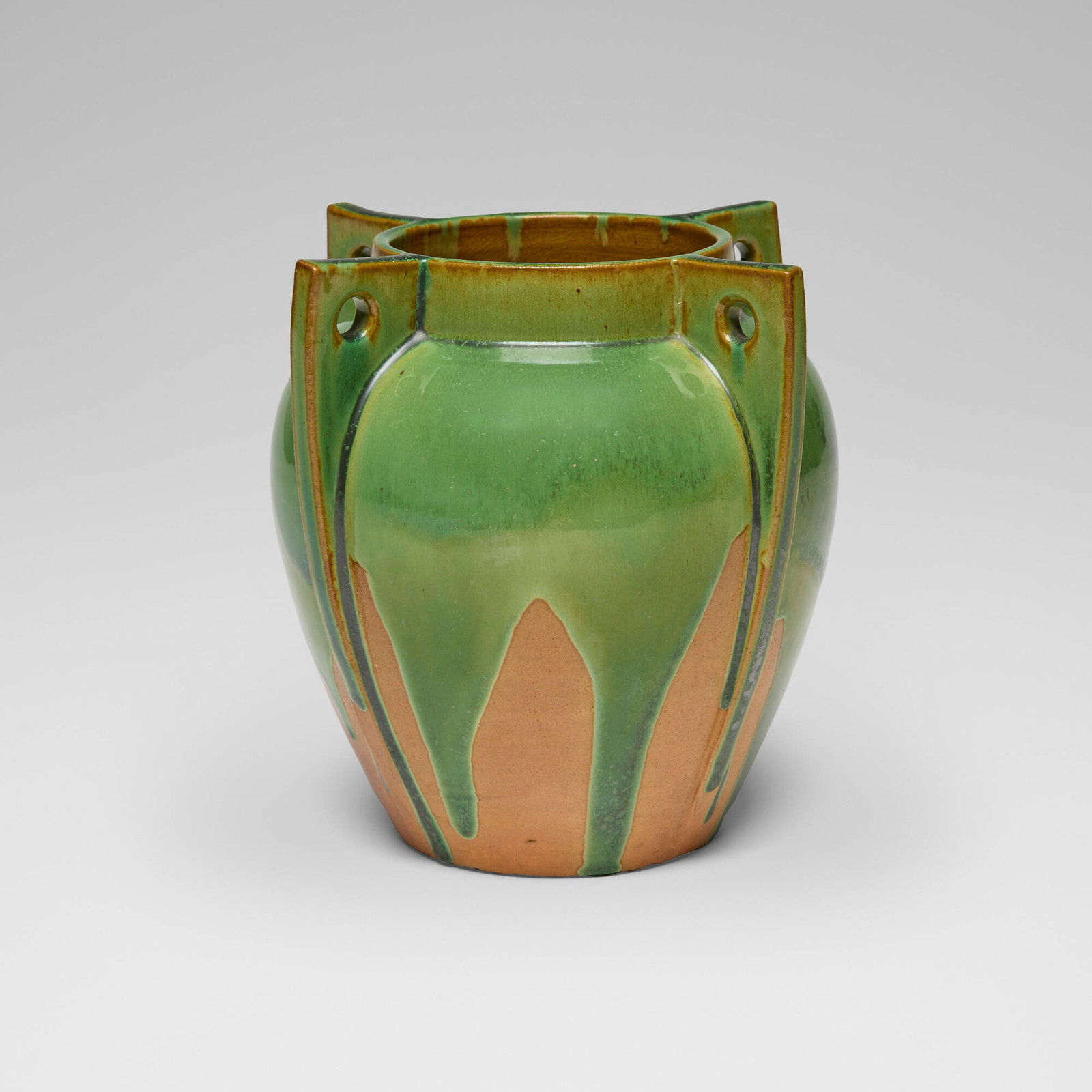 Joseph Fortune Meyer for Newcomb College Pottery, Rare and Early experimental glaze vase (1 of 4)