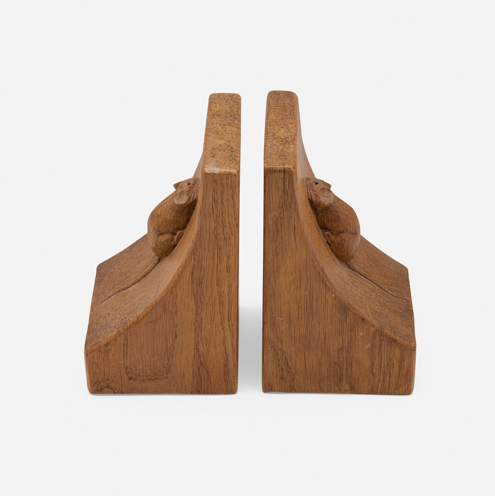 Robert (Mouseman) Thompson, Mouse bookends, pair (1 of 6)