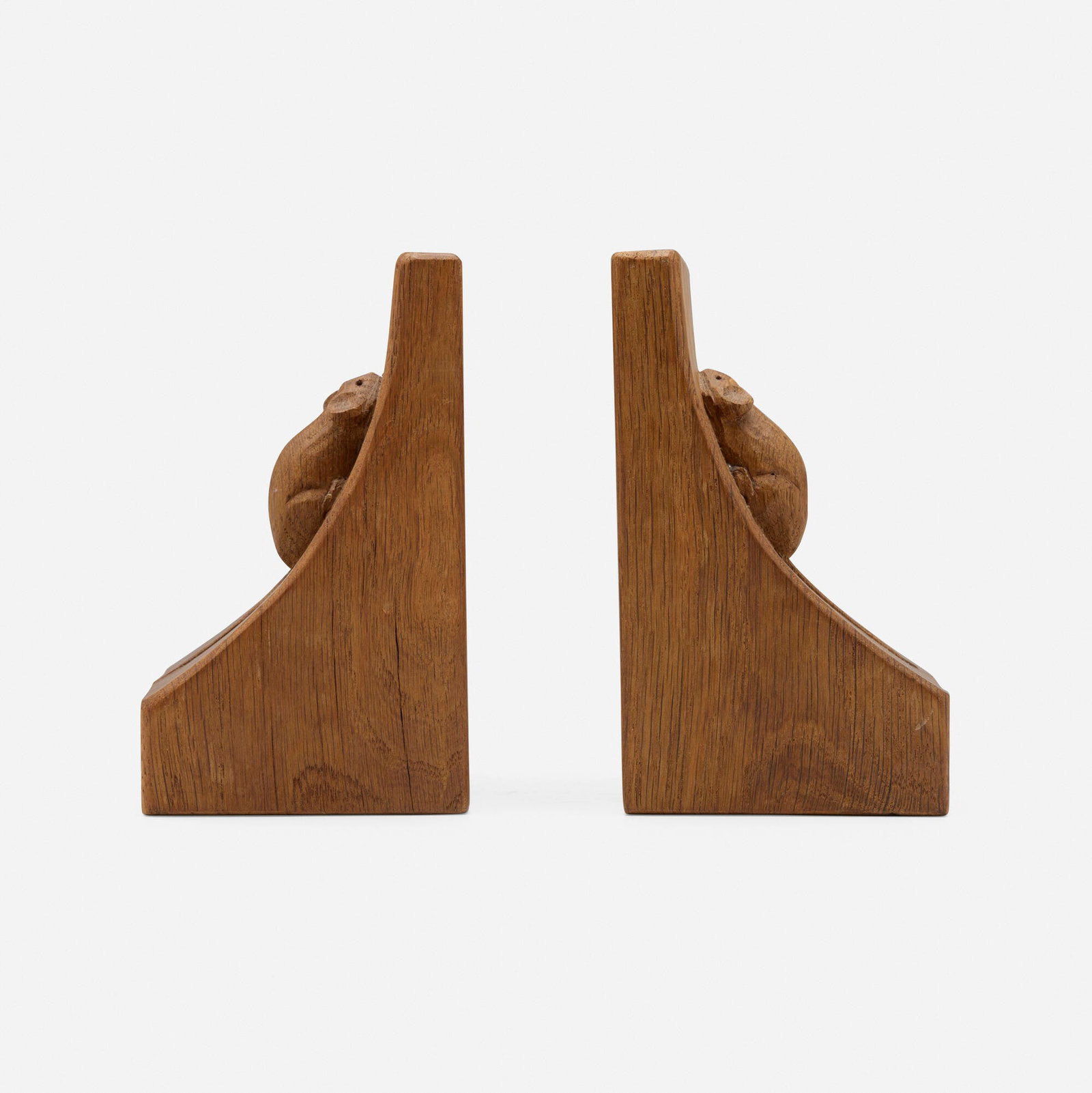 Robert (Mouseman) Thompson, Mouse bookends, pair - 2