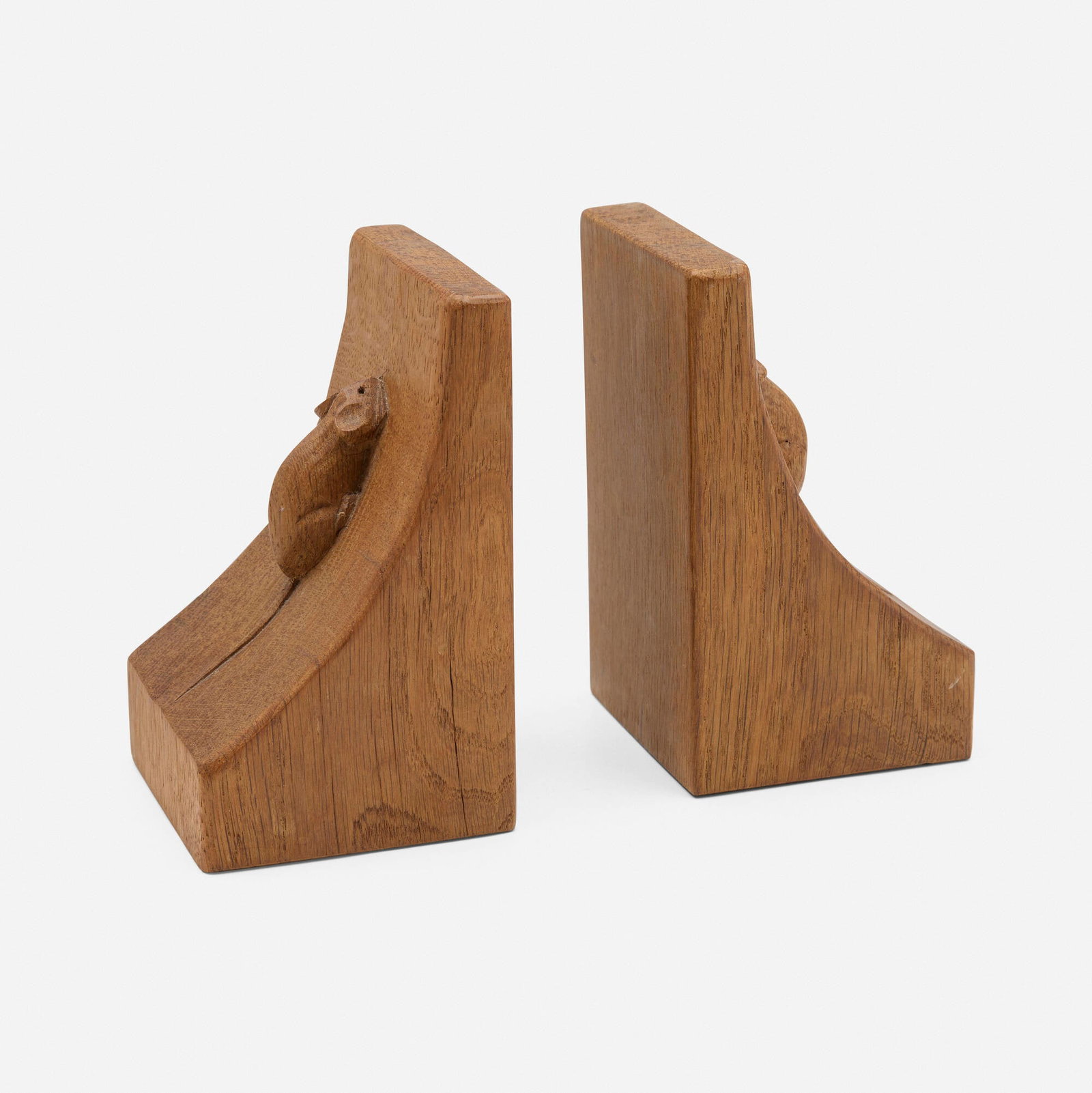 Robert (Mouseman) Thompson, Mouse bookends, pair - 3