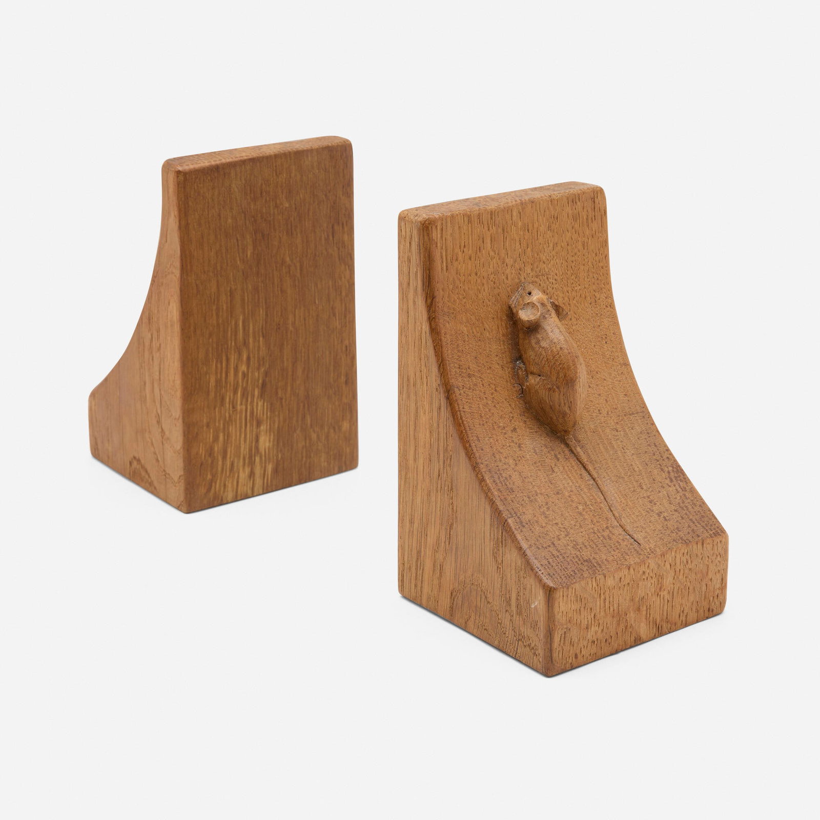 Robert (Mouseman) Thompson, Mouse bookends, pair - 4