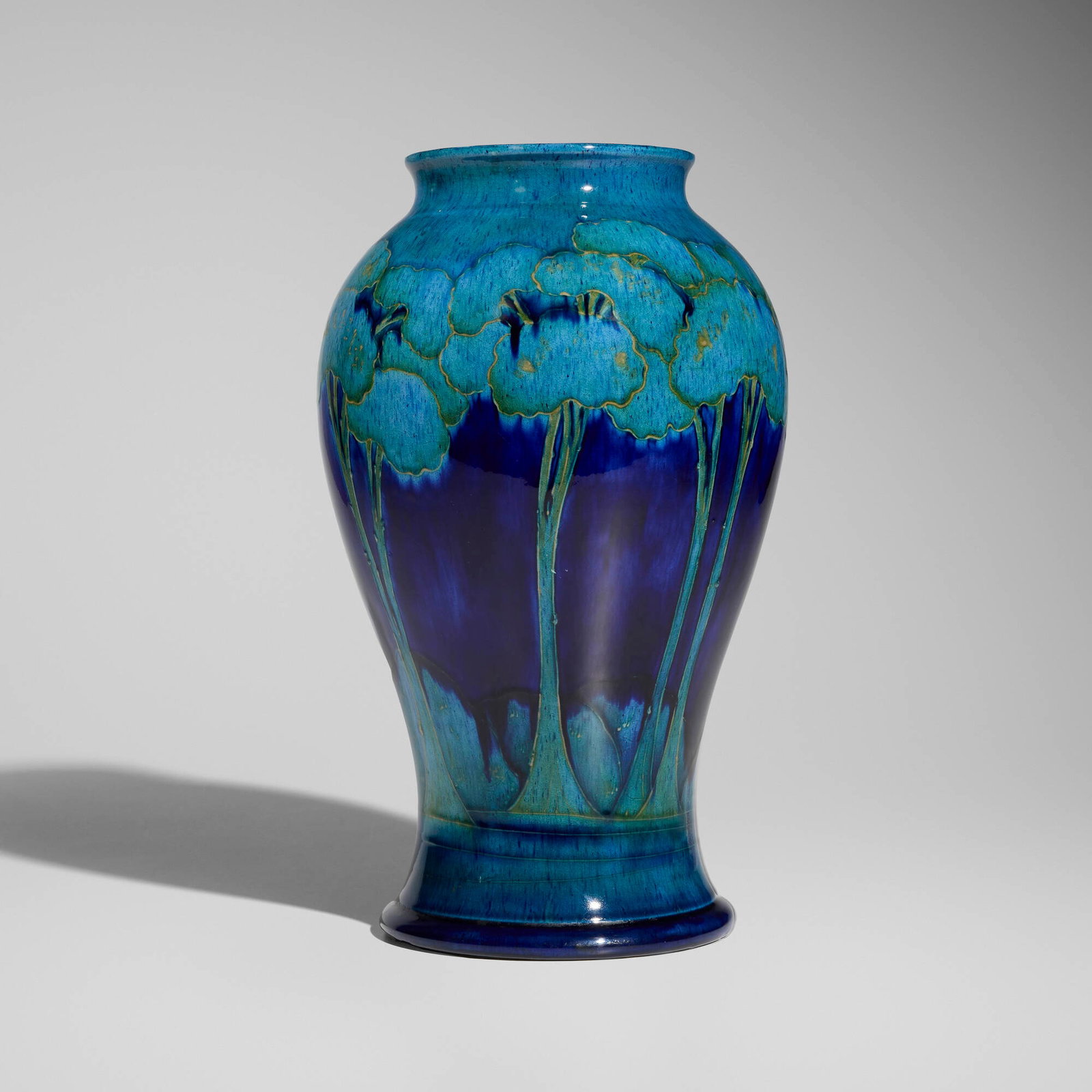 Moorcroft Pottery, Tall Moonlit Blue vase (1 of 3)