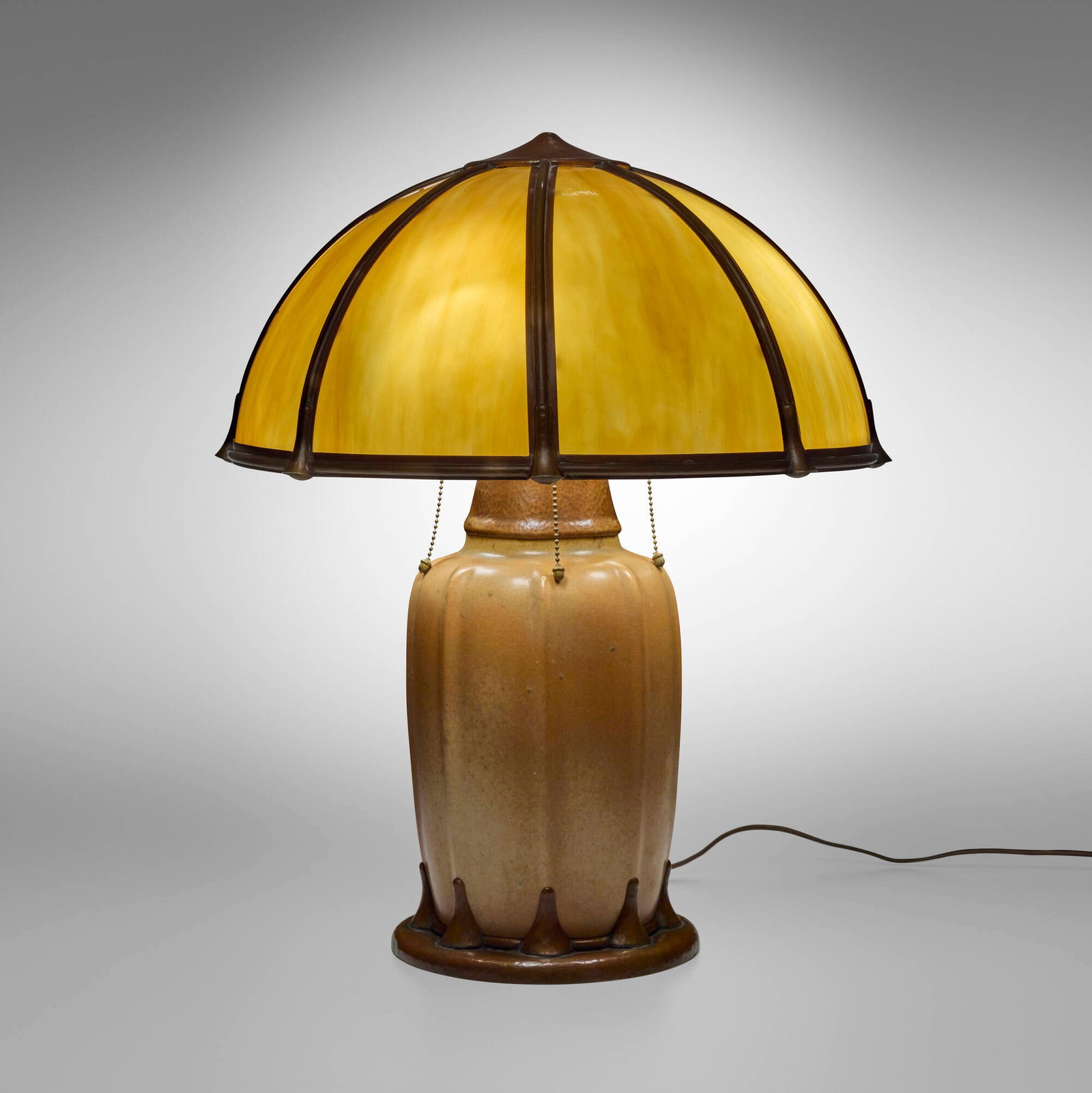 California Faience, Table lamp base with associated shade (1 of 4)