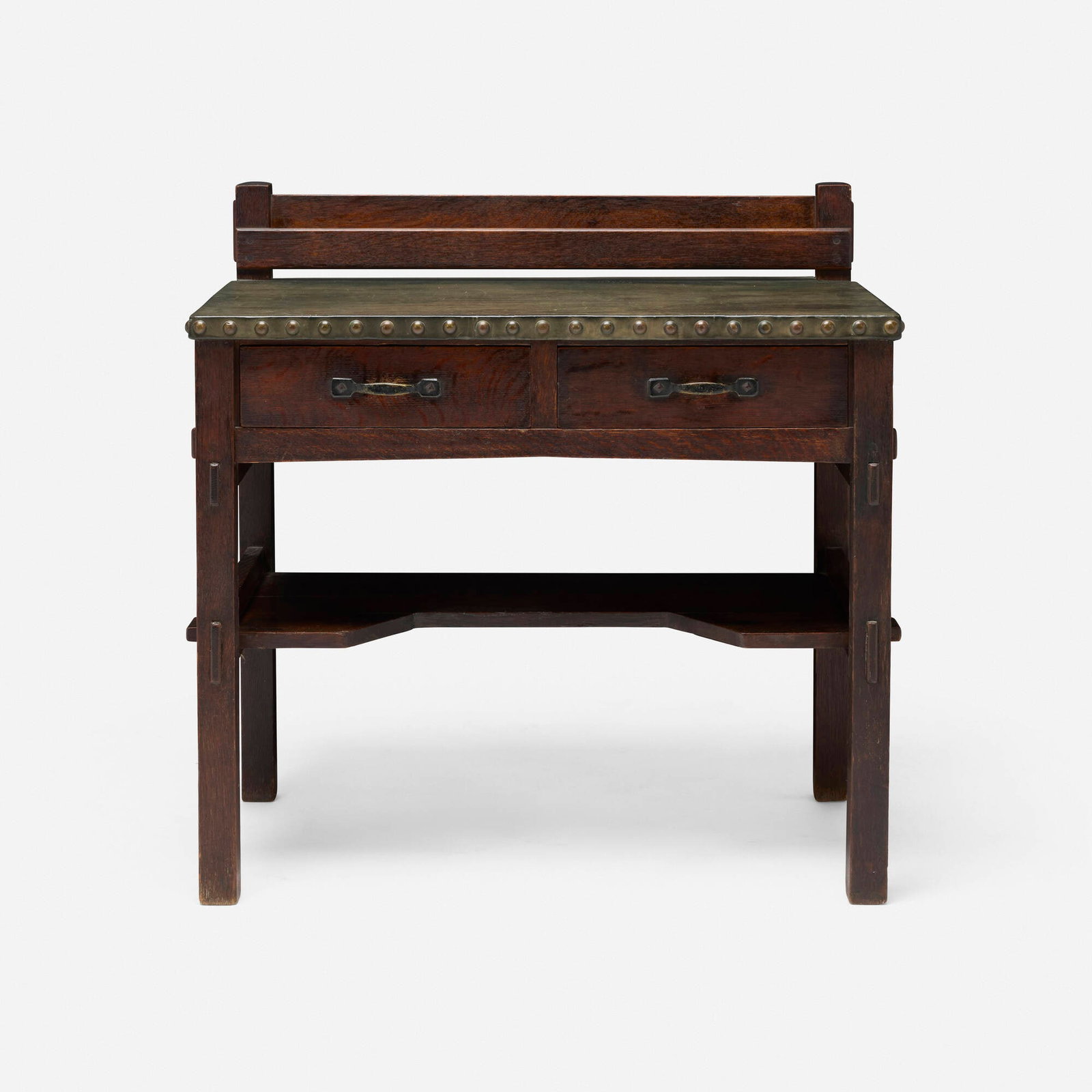 Gustav Stickley, Early library table desk - 2