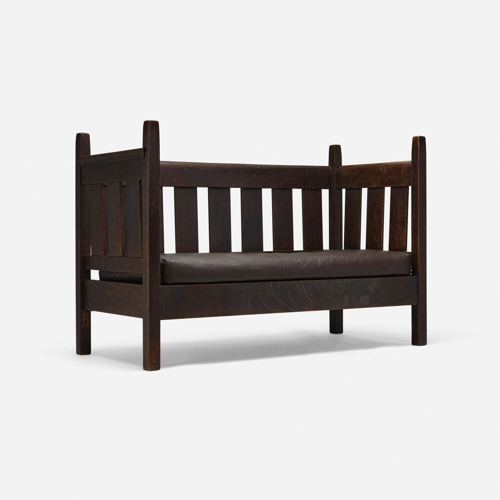 Gustav Stickley, Settle, model 206 (1 of 6)