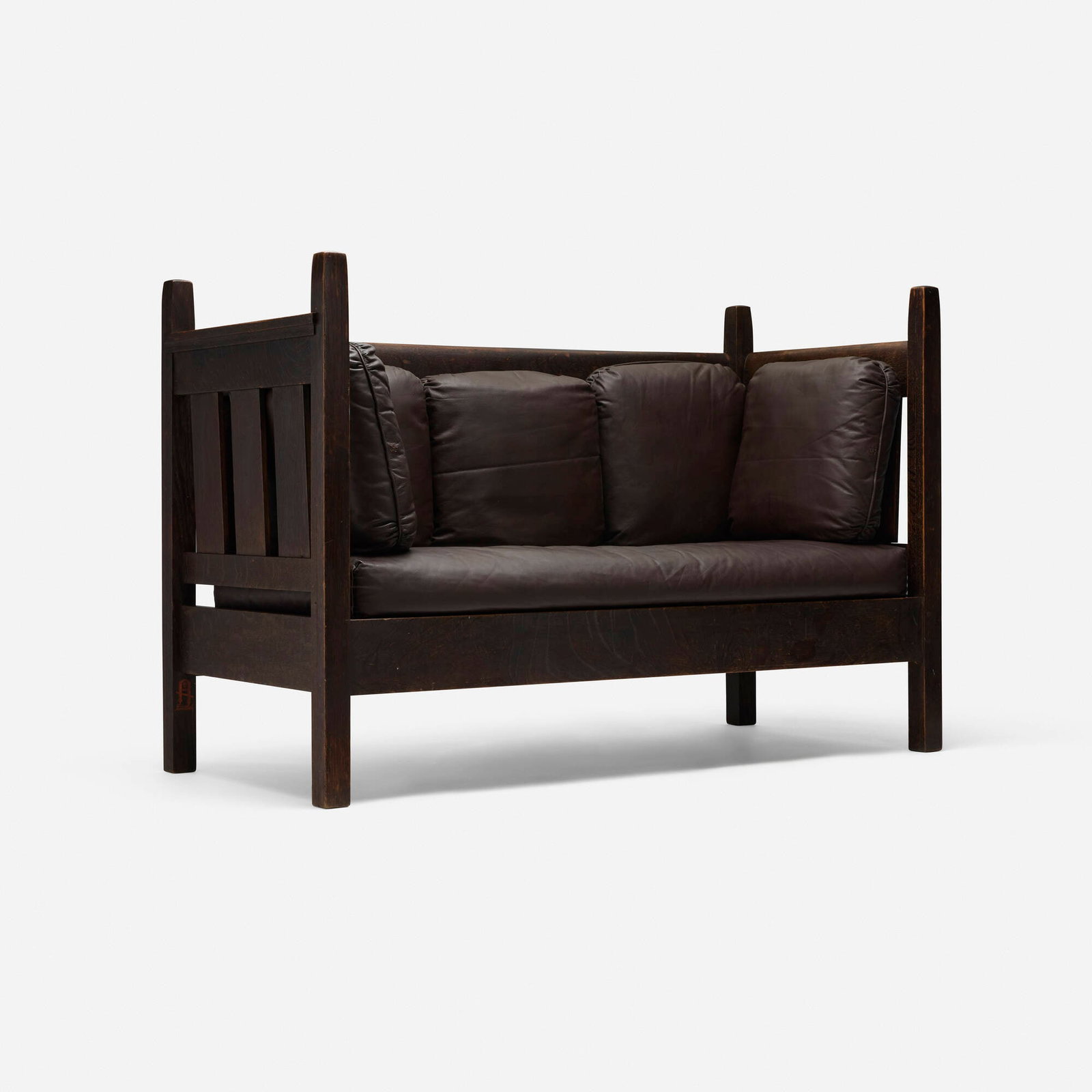 Gustav Stickley, Settle, model 206 - 3