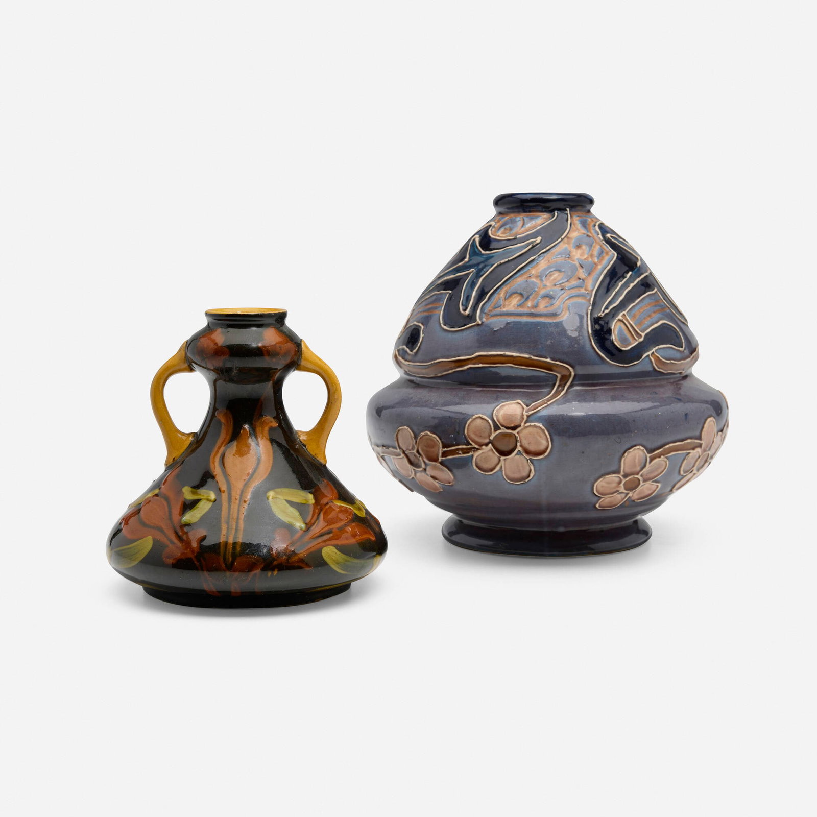 Vance-Avon Faience, Vases, set of two (1 of 5)
