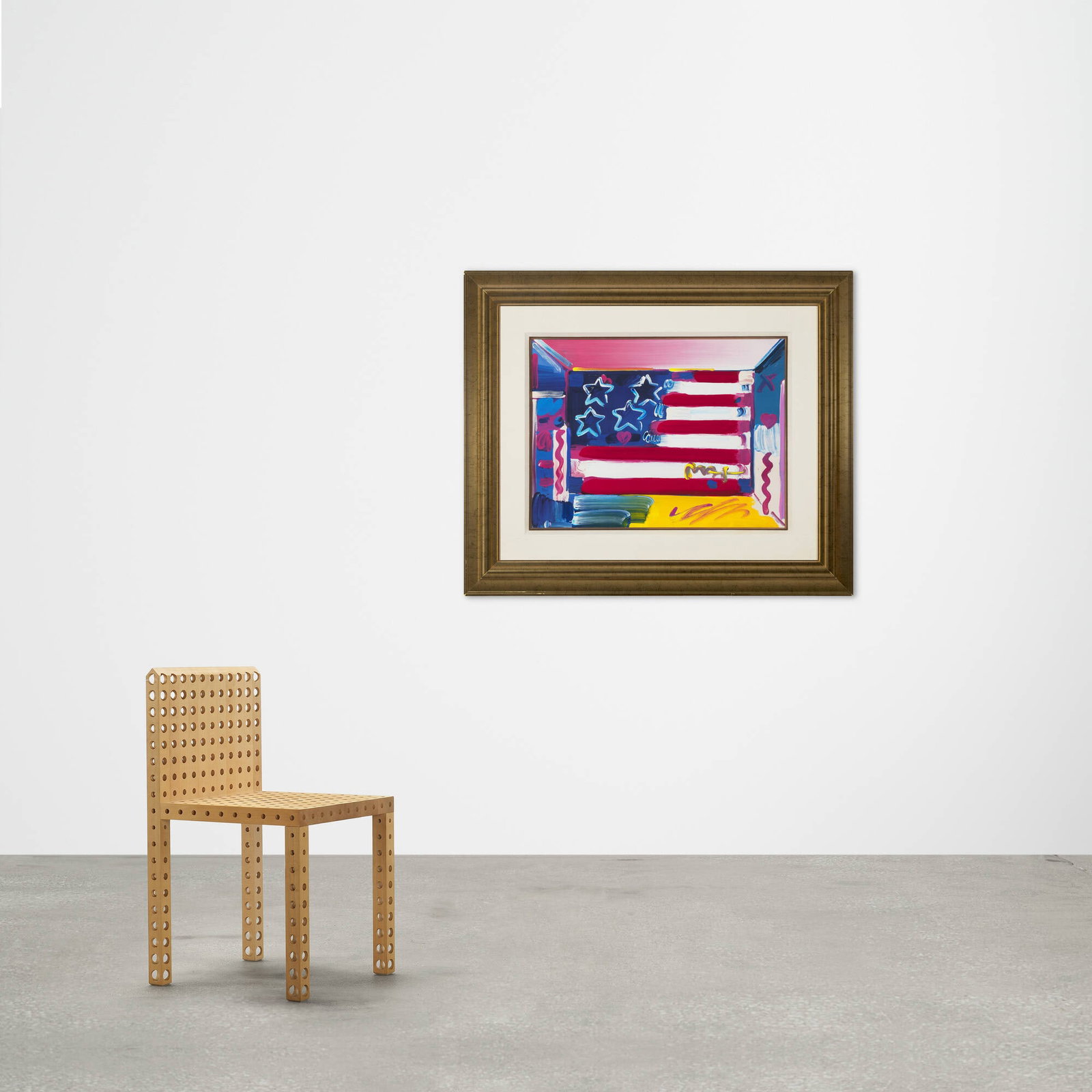 Peter Max, Flag with Heart - 4