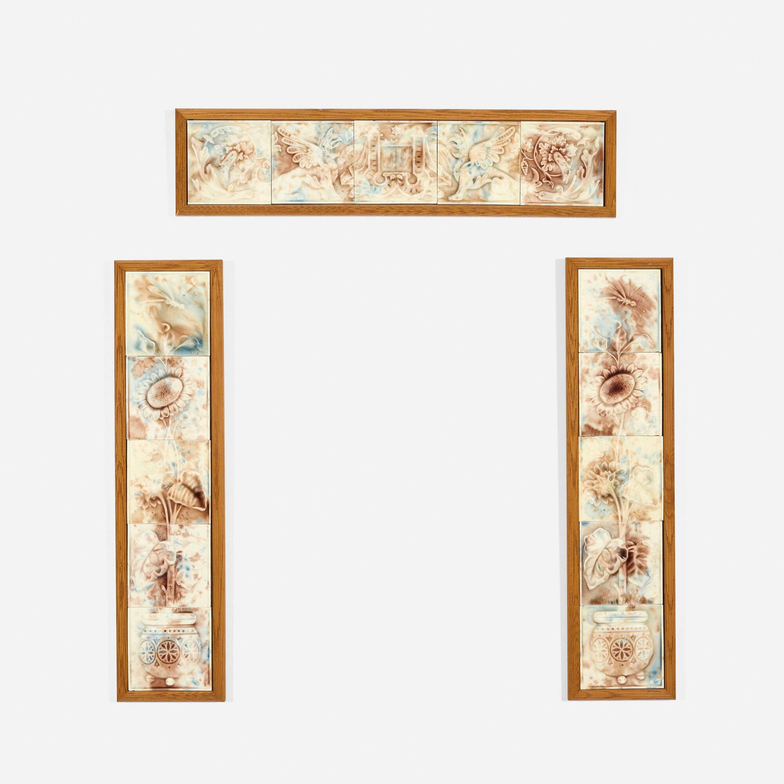 Hamilton Tile Works Company, Aesthetic Movement fireplace surround (1 of 2)