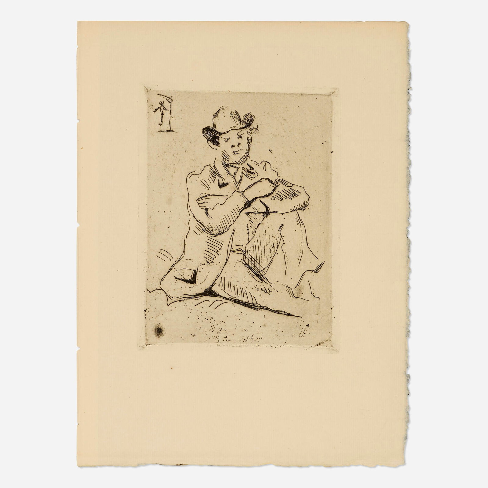 Paul Cezanne, Portrait du peintre A. Guillaumin au pendu (1 of 3)