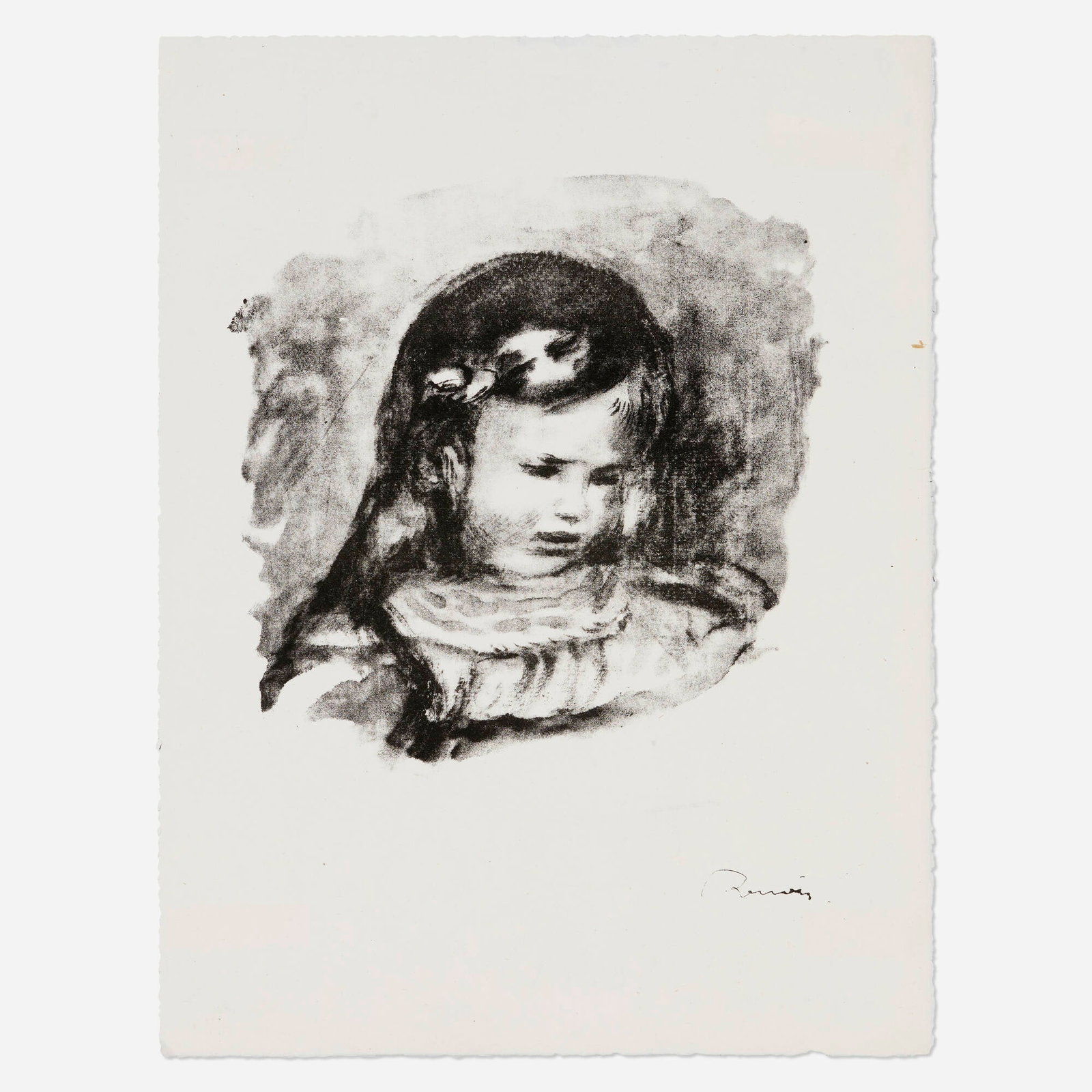 Pierre-Auguste Renoir, Claude Renoir, la tete baissee (1 of 3)