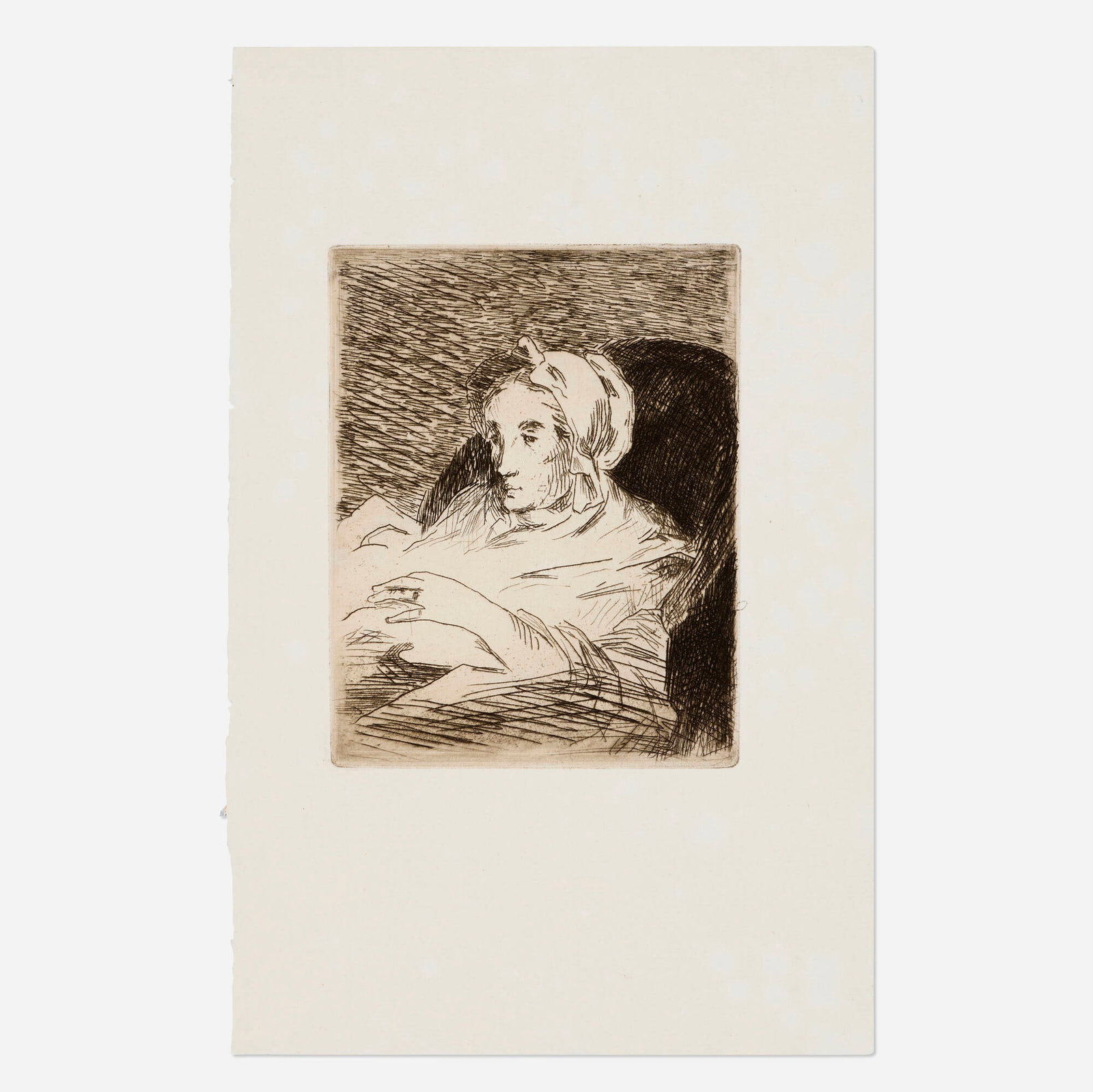 Edouard Manet, The Convalescent (Suzanne Manet) (from the Bazire, Manet portfolio) (1 of 3)