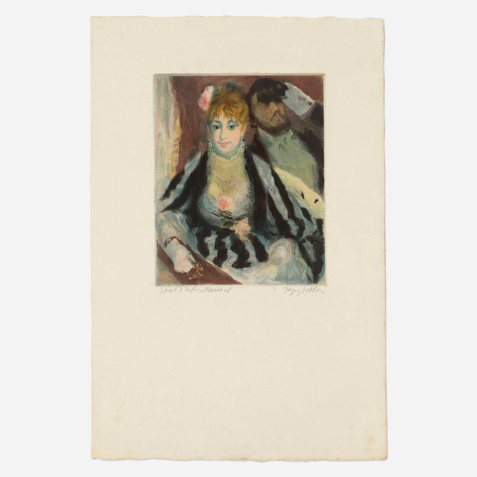 After Pierre-Auguste Renoir, by Jacques Villon, La Loge (1 of 4)