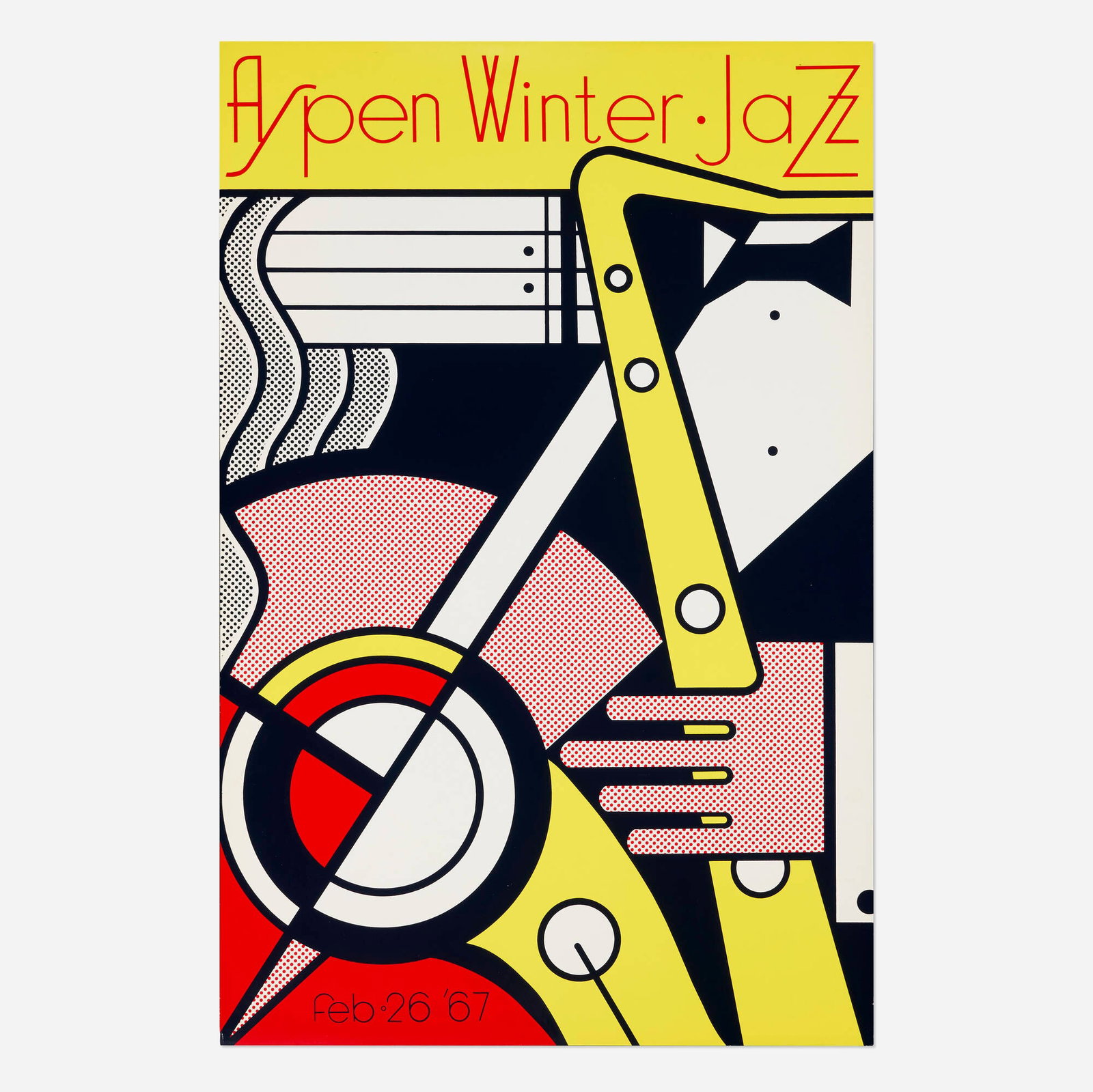 Roy Lichtenstein, Aspen Winter Jazz poster (1 of 3)