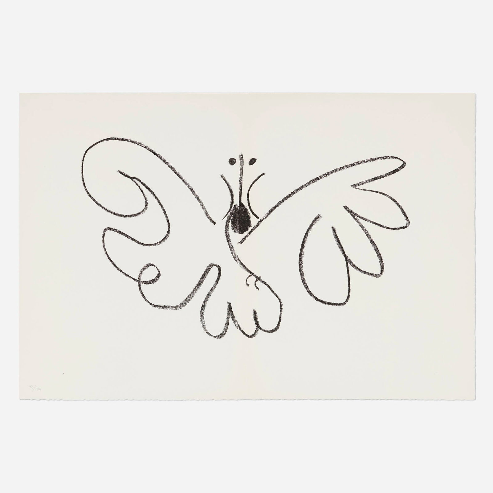 Pablo Picasso, Untitled XXI (from Picasso de 1916 a 1961 portfolio): Pablo Picasso Untitled XXI (from Picasso de 1916 a 1961 portfolio) 1962 offset lithograph 14.625 h x 21.75 w in (37 x 55 cm) Numbered to lower left '93/199'. This work is number 93 from the