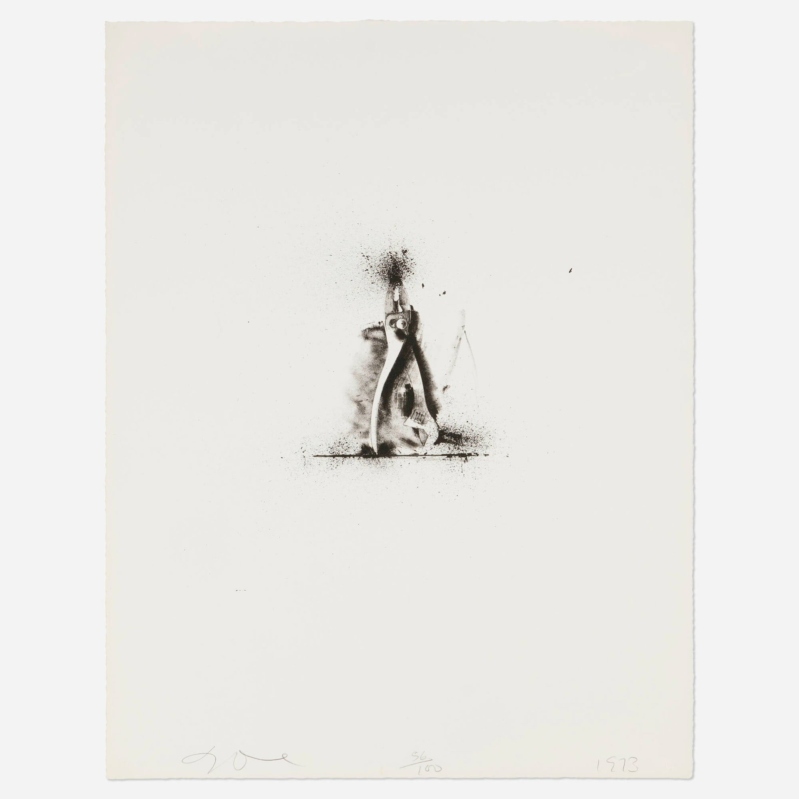 Jim Dine, Pliers (from the Ten Winter Tools portfolio) (1 of 3)