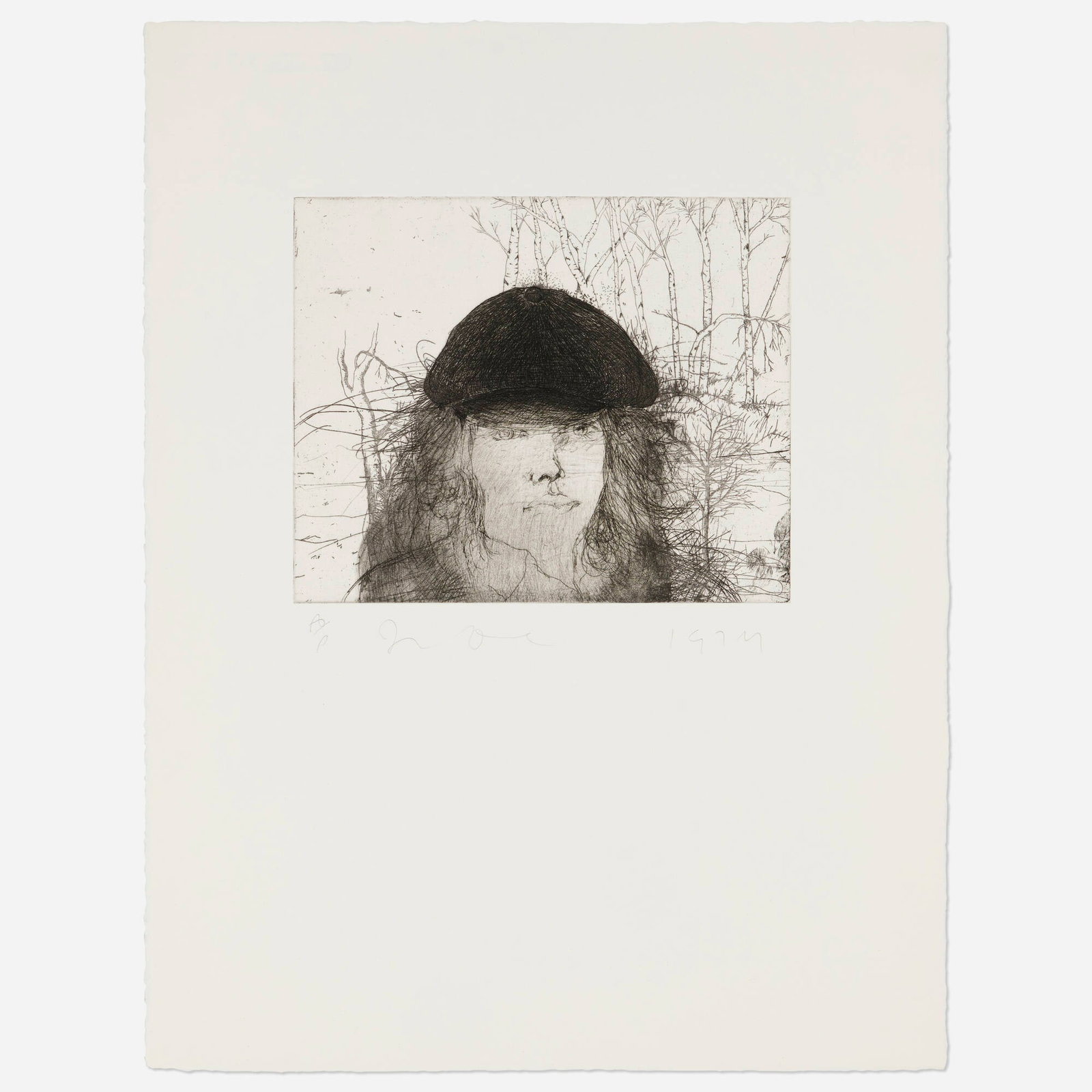 Jim Dine, Self-Portrait in a Flat Cap (baboon) (1 of 3)