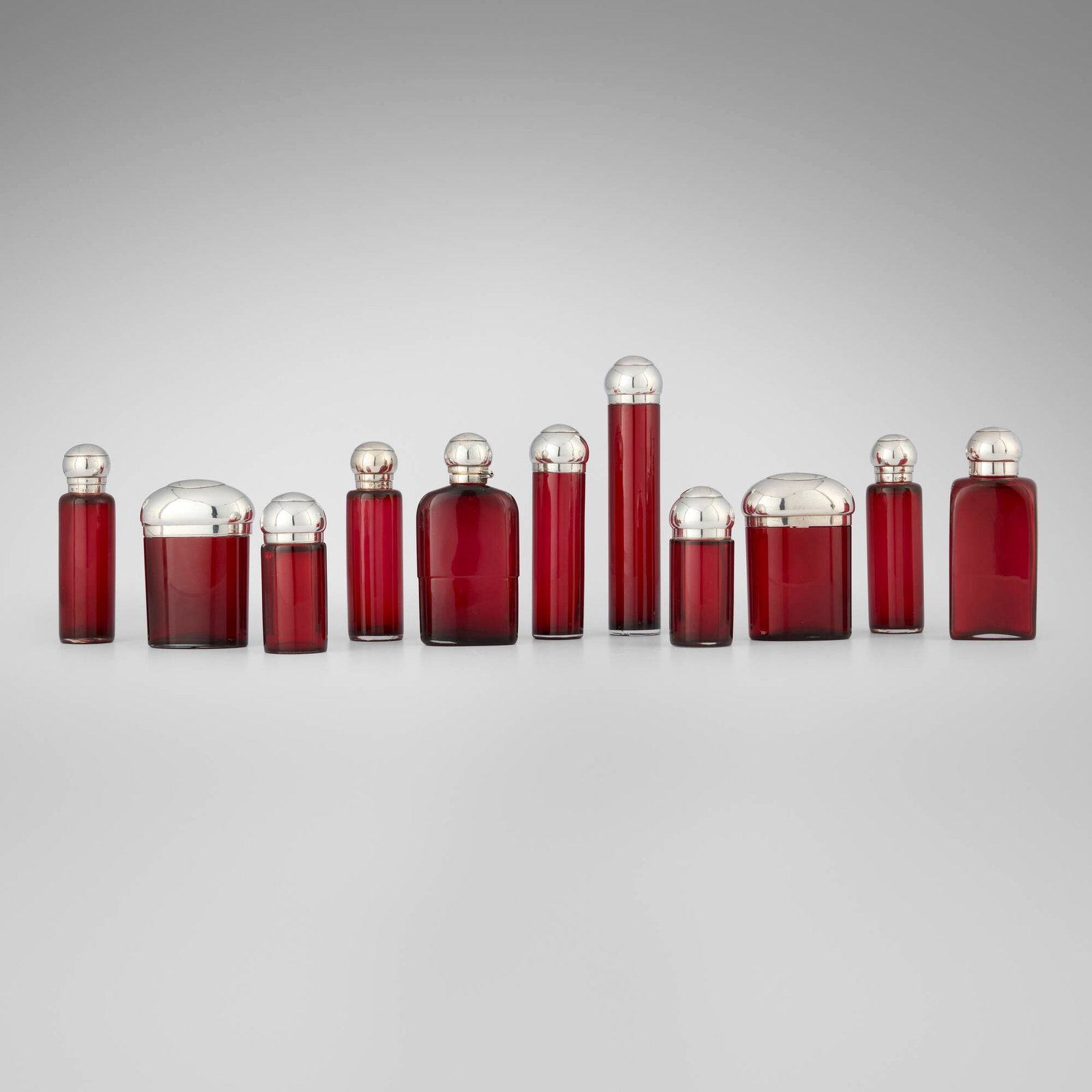 Frederic Purnell, Victorian perfume bottles, set of eleven (1 of 3)