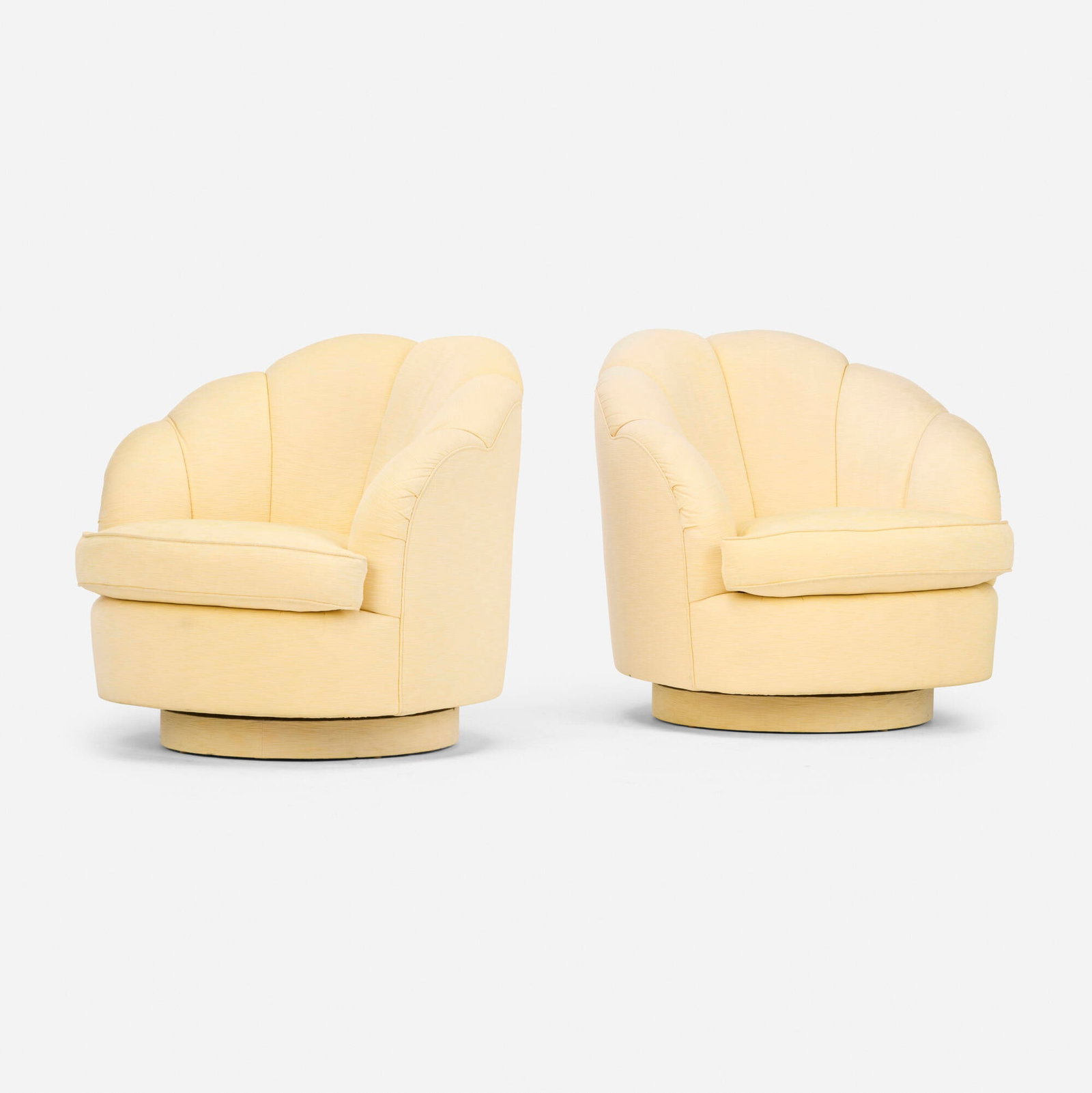 In the manner of Milo Baughman, Swivel chairs, pair (1 of 4)