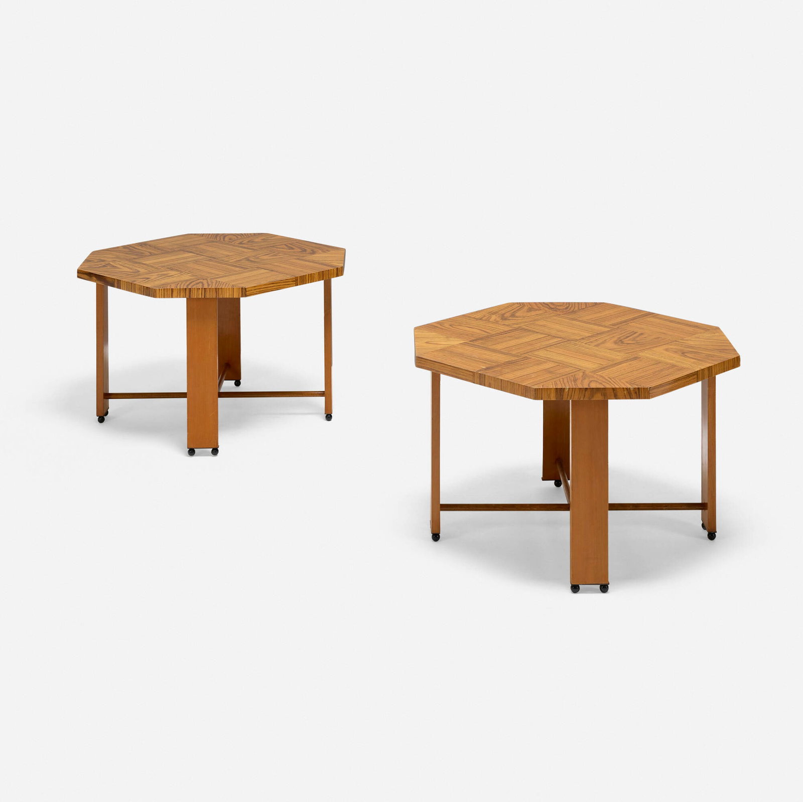 Art Deco Style, Octagonal occasional tables, pair (1 of 3)