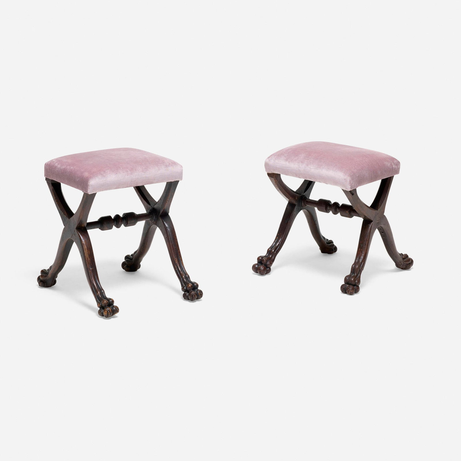 Regency Style, Curule-form stools, pair (1 of 3)