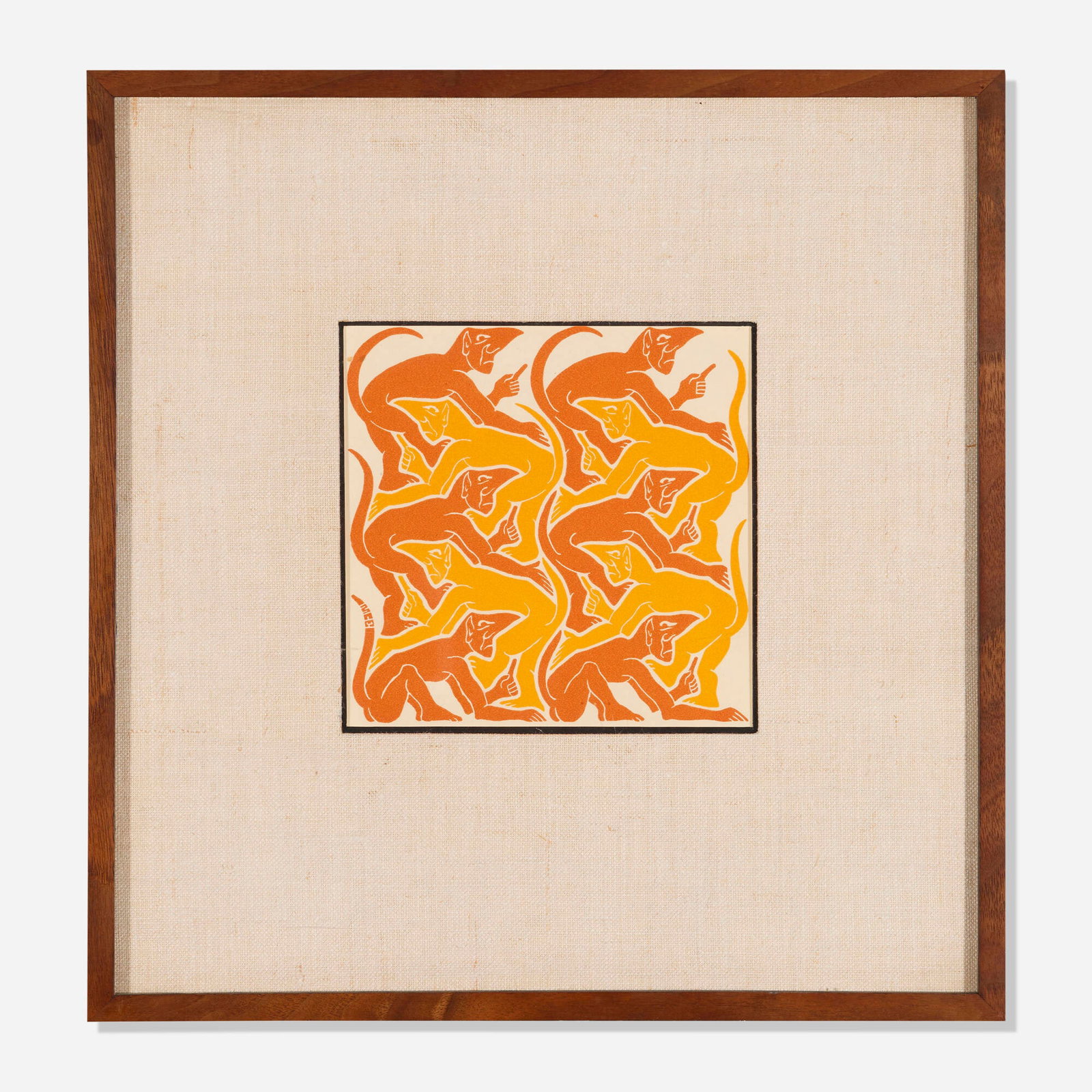 M.C. Escher, The Four Elements: Fire (from Eugene & Willy Strens New Year's greeting-cards) (1 of 3)
