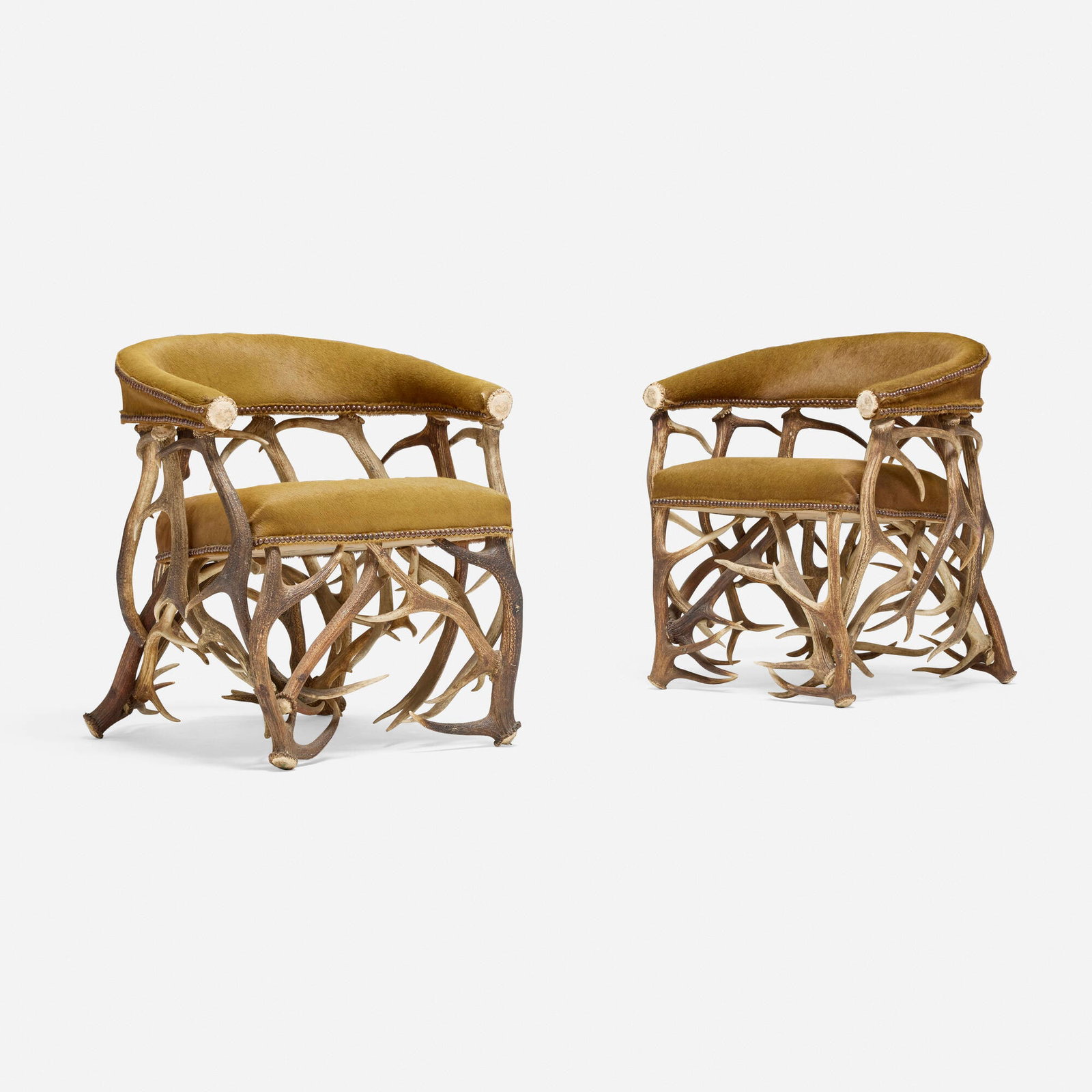 Rustic, Lounge chairs, pair - 2