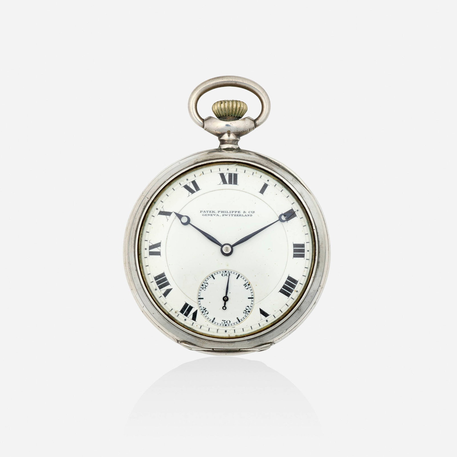 Patek Philippe, Antique sterling silver pocket watch (1 of 3)