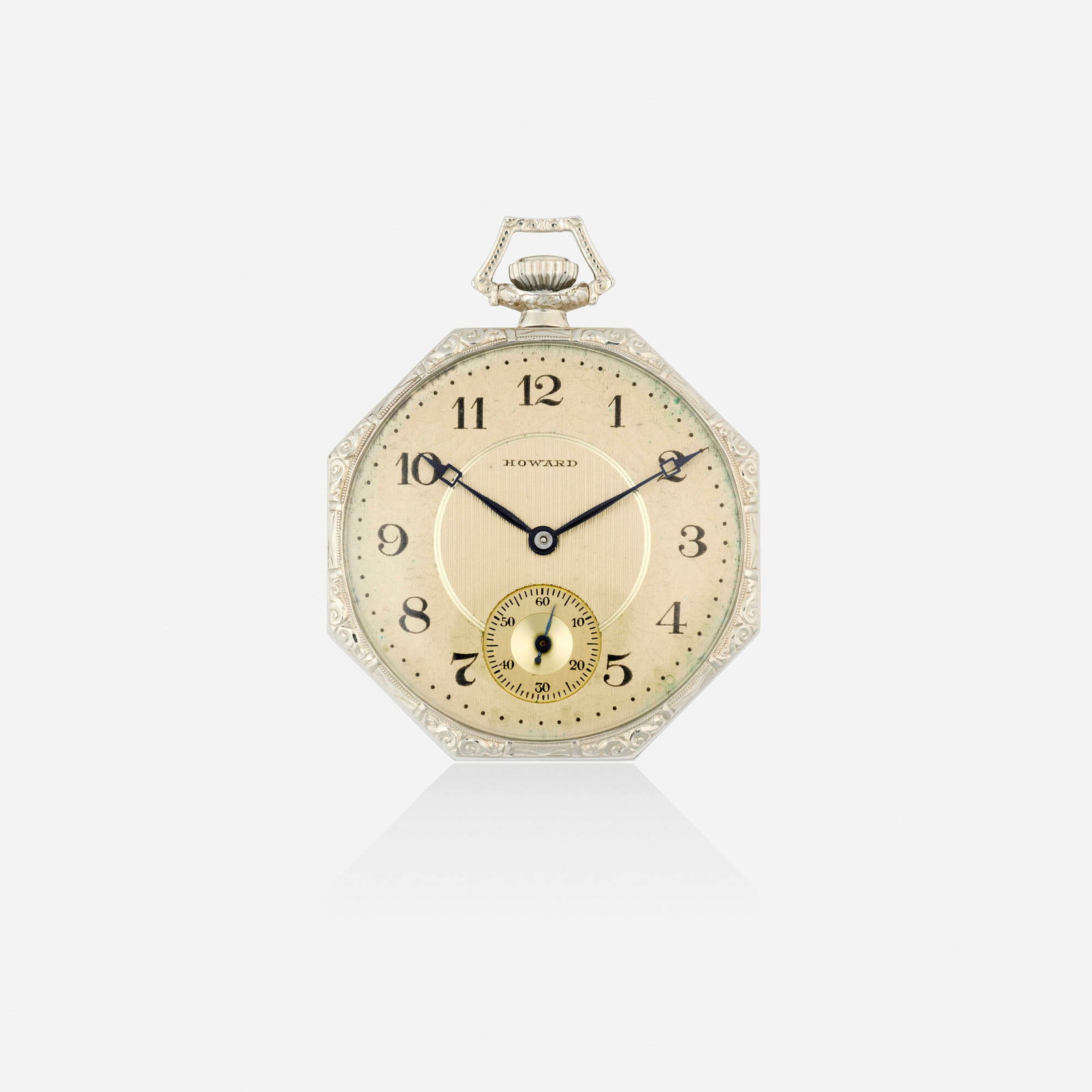 E. Howard & Co., Antique white gold pocket watch (1 of 3)