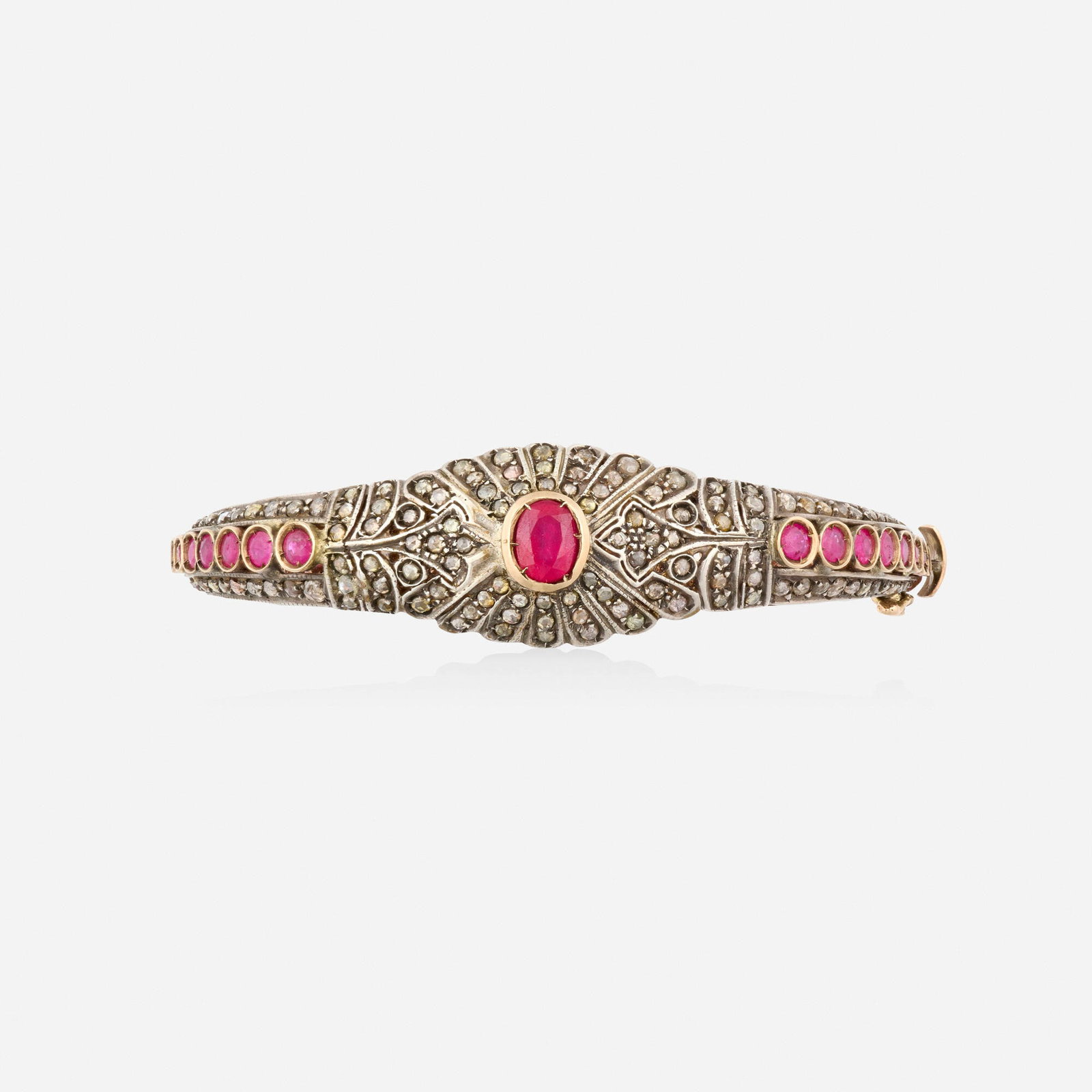 Antique, Ruby and diamond bracelet - 2