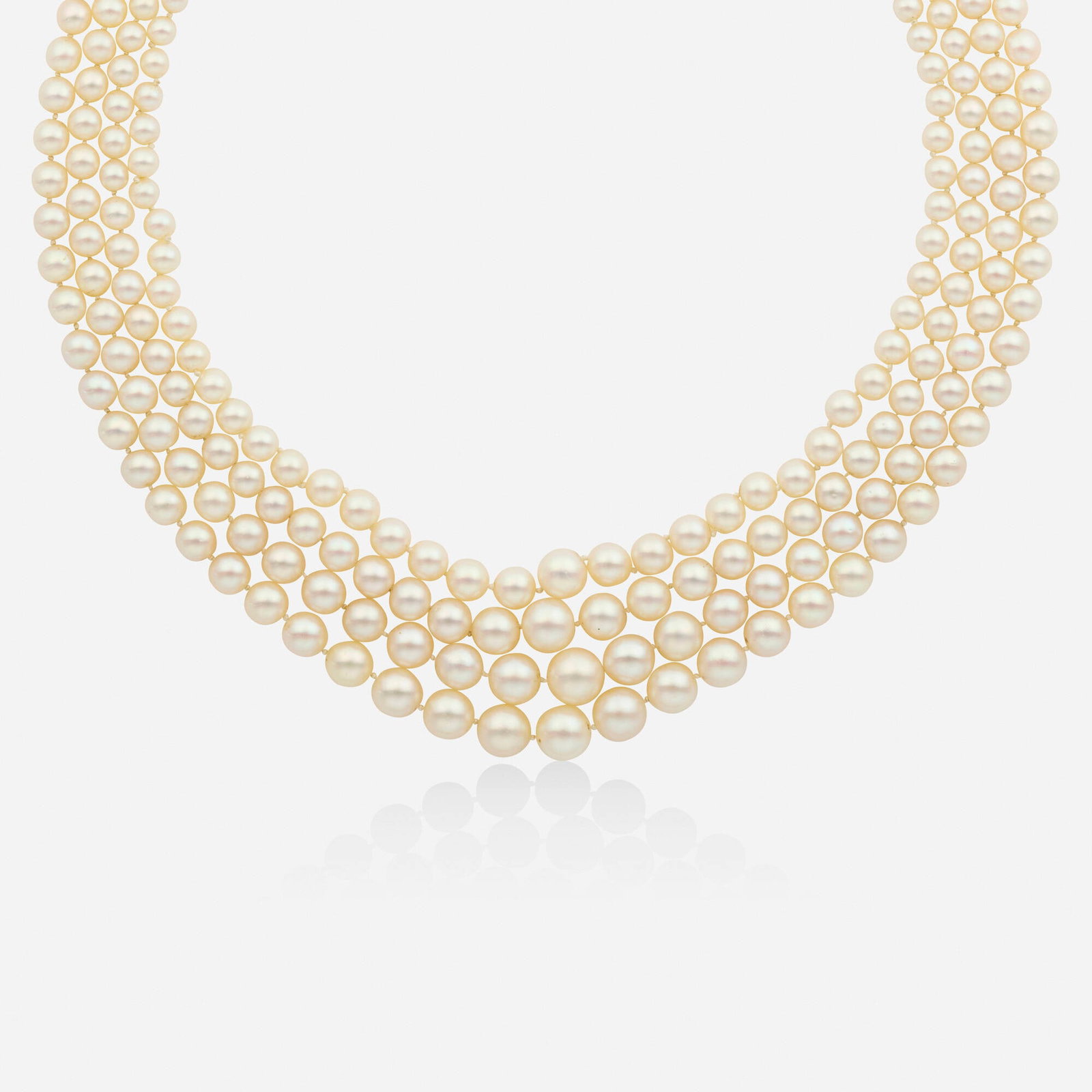 Antique, Pearl, diamond, and silver-topped gold necklace (1 of 3)