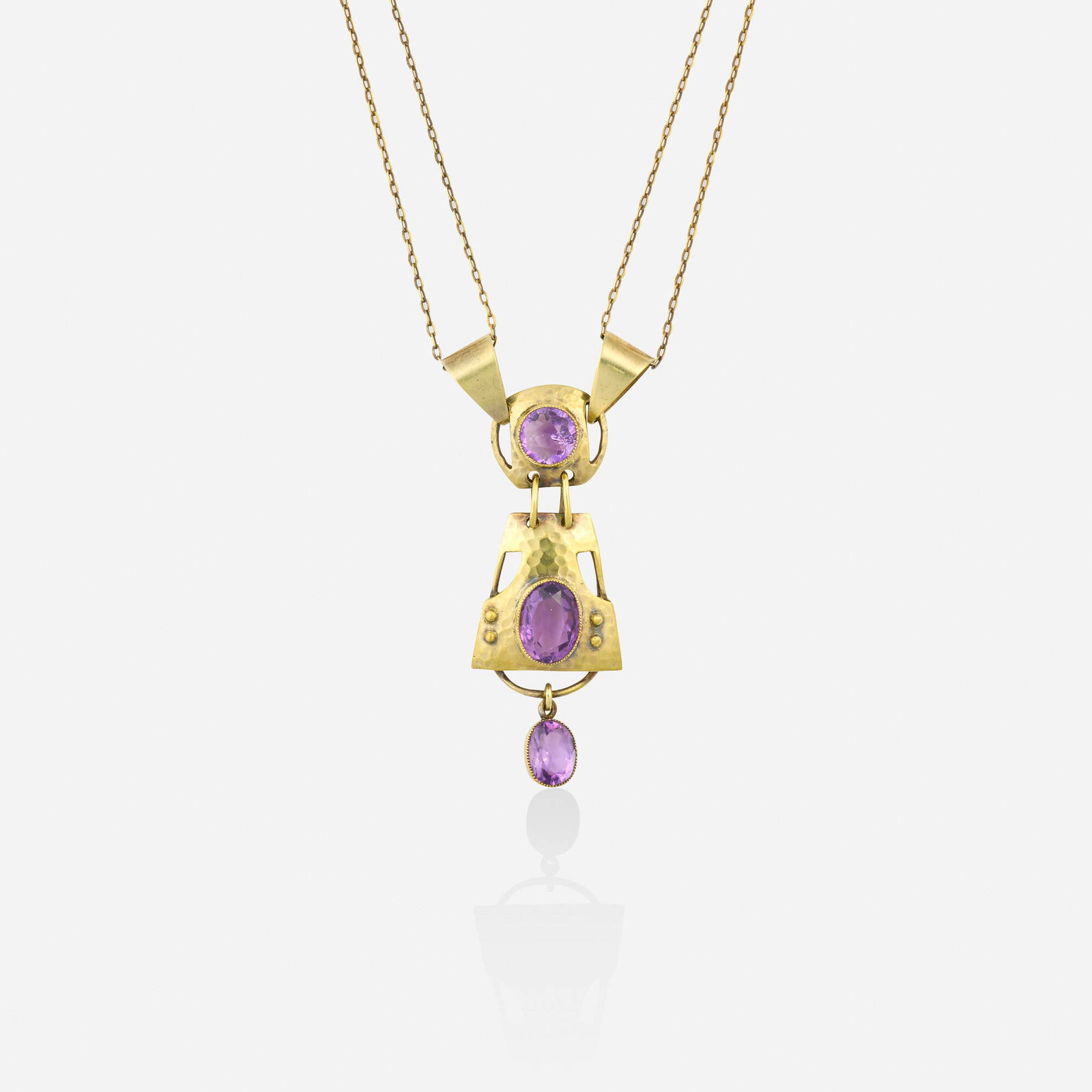 Murrle, Bennett & Co., Arts & Crafts amethyst and silver gilt necklace (1 of 3)