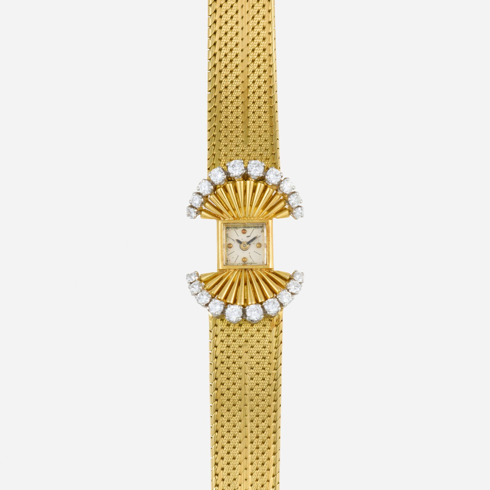 Vacheron Constantin, Retro diamond and gold wristwatch (1 of 3)