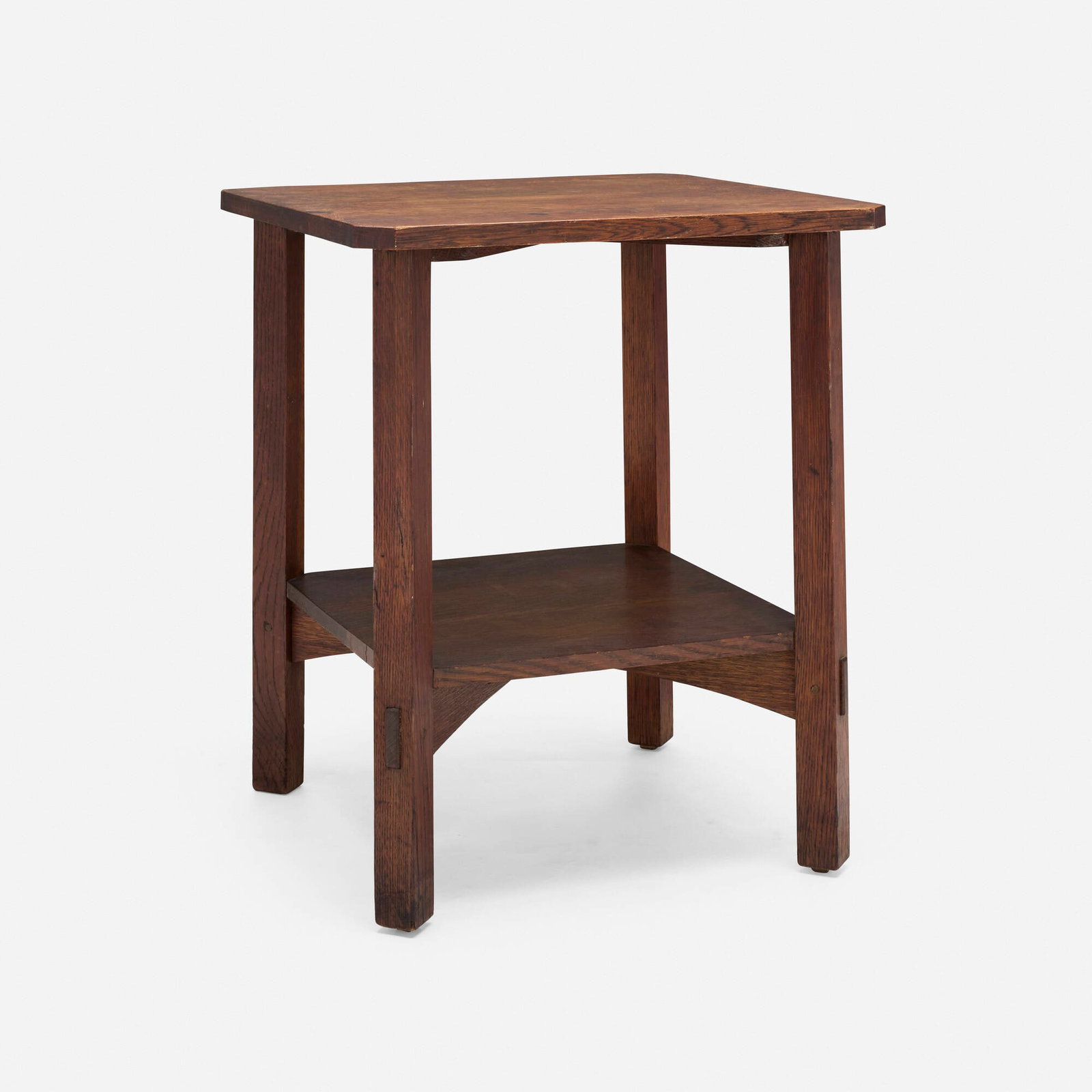 Gustav Stickley, Cut-corner lamp table, model 611 (1 of 4)