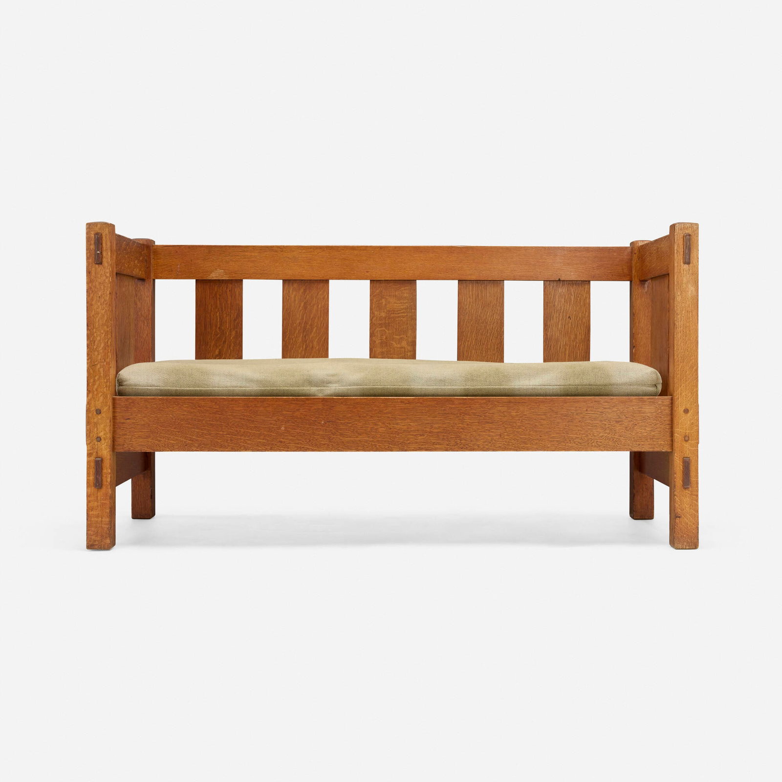 Gustav Stickley, Hall settle, model 205 - 2