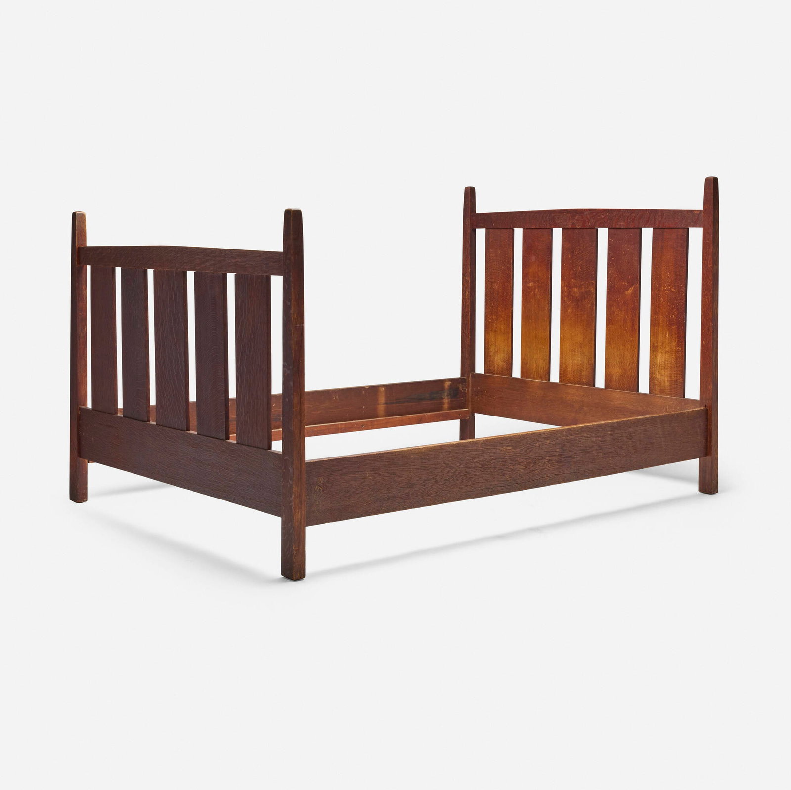 Gustav Stickley, Full-size bed frame, model 923 (1 of 5)
