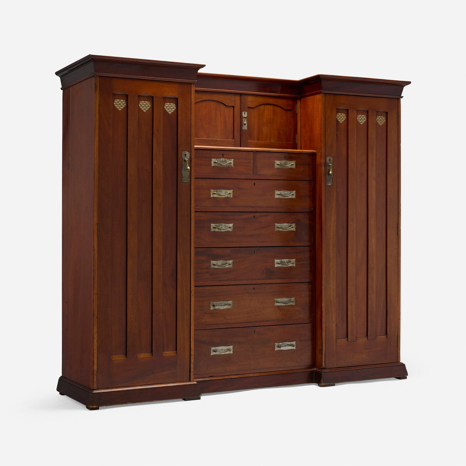 Heal & Son, Inlaid breakfront wardrobe (1 of 5)