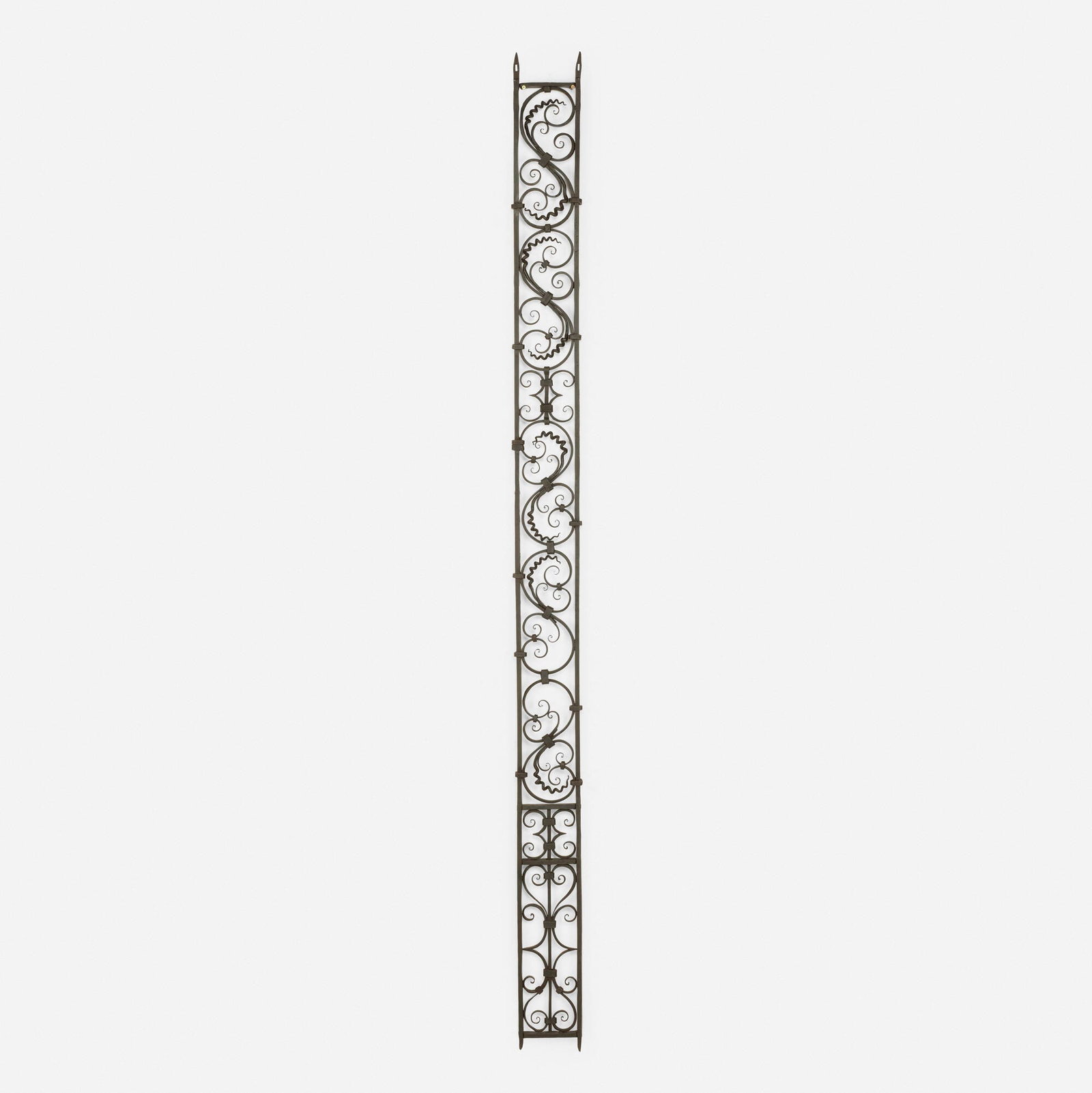 Samuel Yellin, Jamb panel for the Fleisher Art Memorial, Philadelphia: Samuel Yellin Jamb panel for the Fleisher Art Memorial, Philadelphia USA, c. 1934 wrought iron 103 h x 7 w x 2 d in (262 x 18 x 5 cm) The present work was a study for the gate by Yellin at the Fleishe