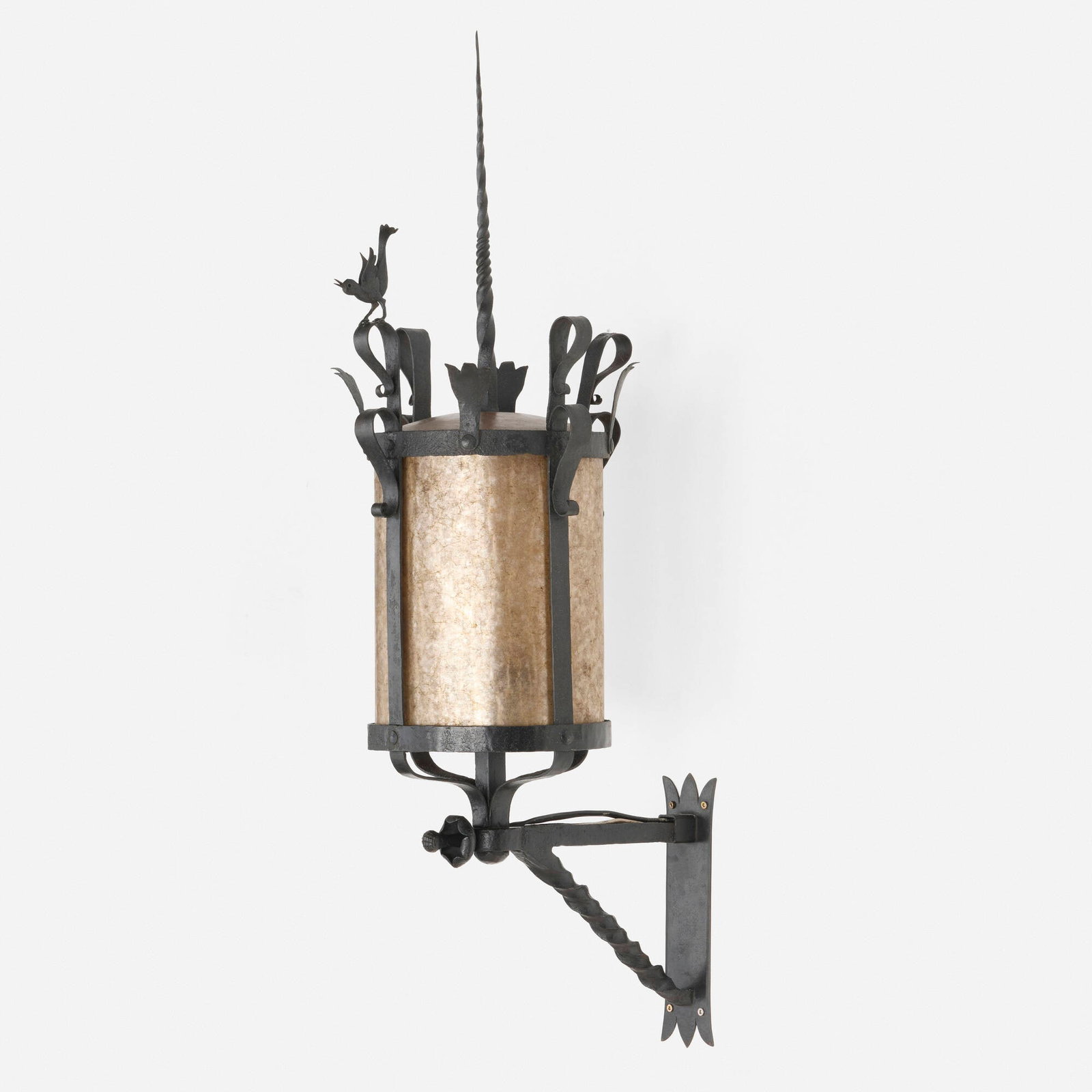 Samuel Yellin, Sconce from the Arch Street Workshop, Philadelphia: Samuel Yellin Sconce from the Arch Street Workshop, Philadelphia USA, 1915-16 wrought iron, mica, bronze 46 h x 14 w x 18.5 d in (117 x 36 x 47 cm) The Arch Street Workshop, designed in 1915 by the pr