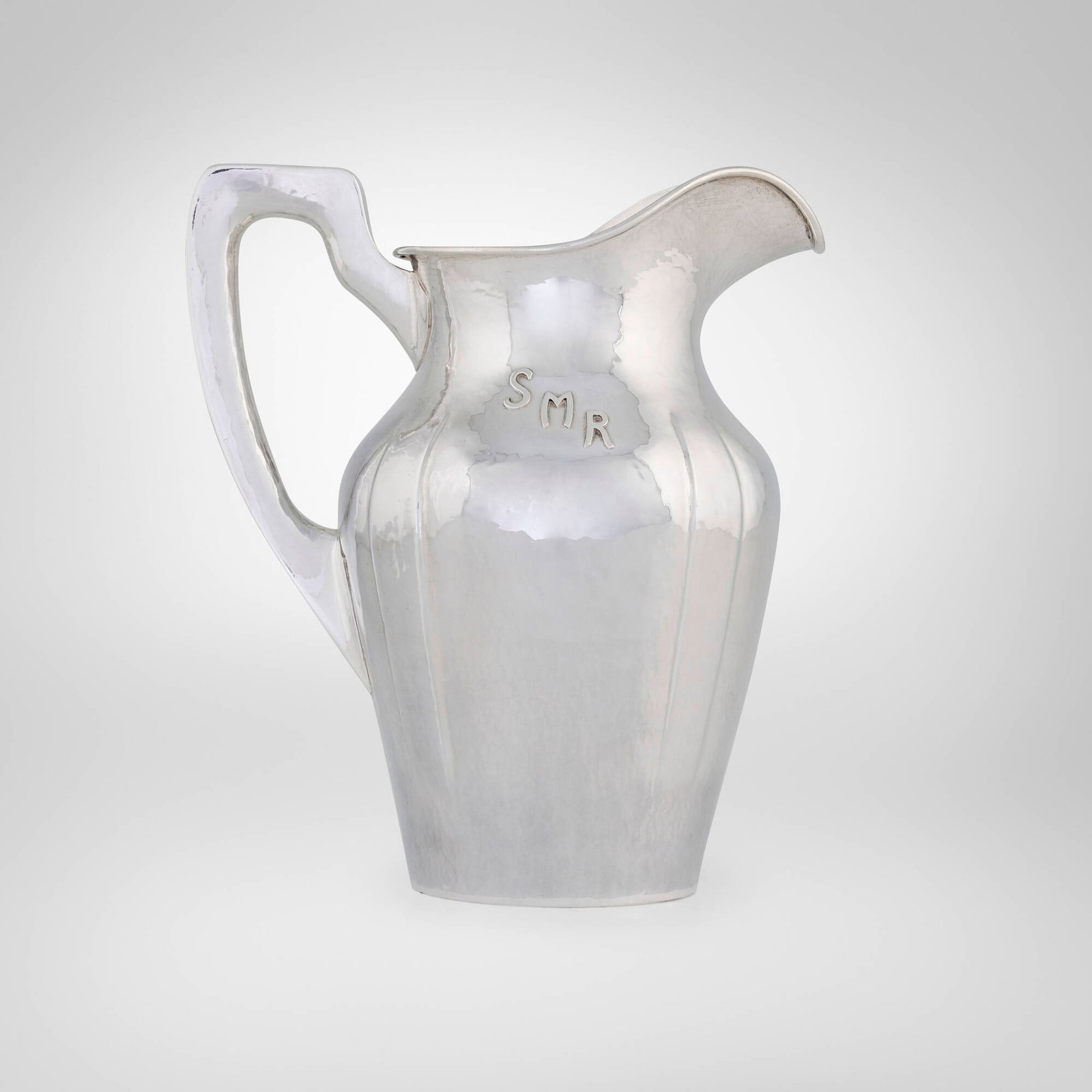 Bjarne Becker (B.B.) Andersen, Pitcher: Bjarne Becker (B.B.) Andersen Pitcher Norway/USA, first half of the 20th century sterling silver 9.25 h x 8.25 w x 5.5 d in (23 x 21 x 14 cm) Impressed manufacturer's mark and number to underside