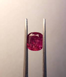 1.53ct Natural untreated purplish red Ruby| GIA: 1.53ct Estate Exclusive, Madagascar:: Untreated Gem directly to the auction out of Madagascars richest & newest ruby mining gravel in Andilamena District. This stone is exclusively sold through Corund