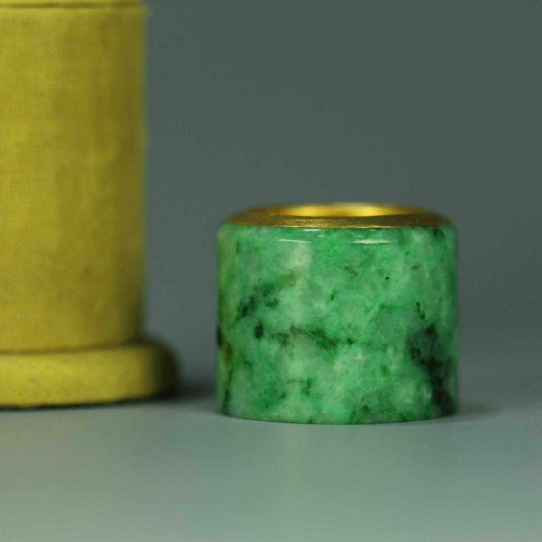 A gilt jadeite archer's ring (1 of 5)