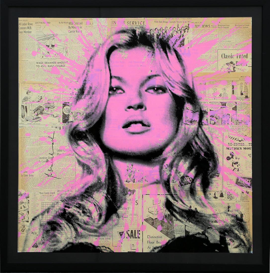 Kate Moss Lithograph Signed Mr Brainwash (1 of 2)