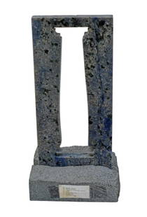 Petite Colonne Bleue: Blue granit By Sacha Sosno